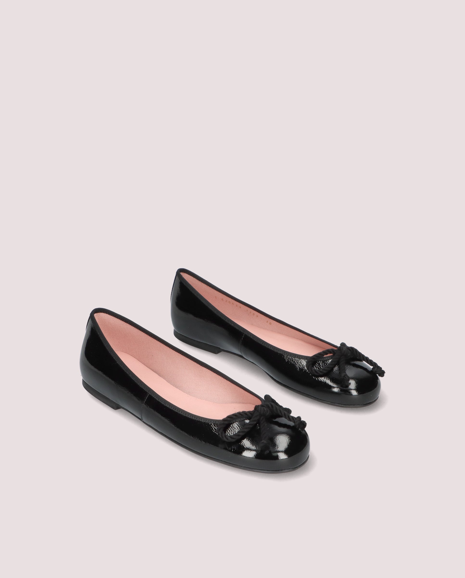 Rosario Black Patent Leather Ballet Flats