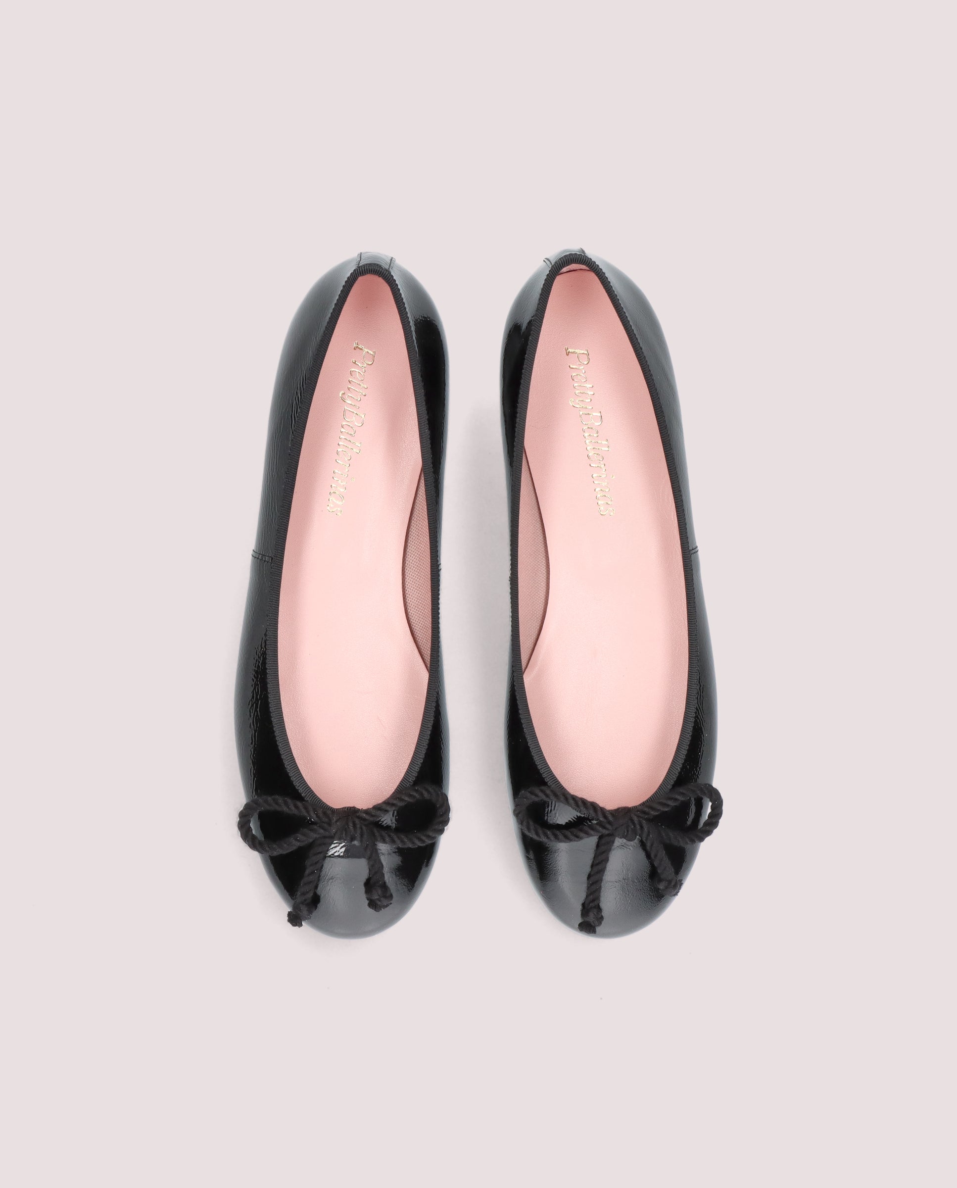 Rosario Black Patent Leather Ballet Flats