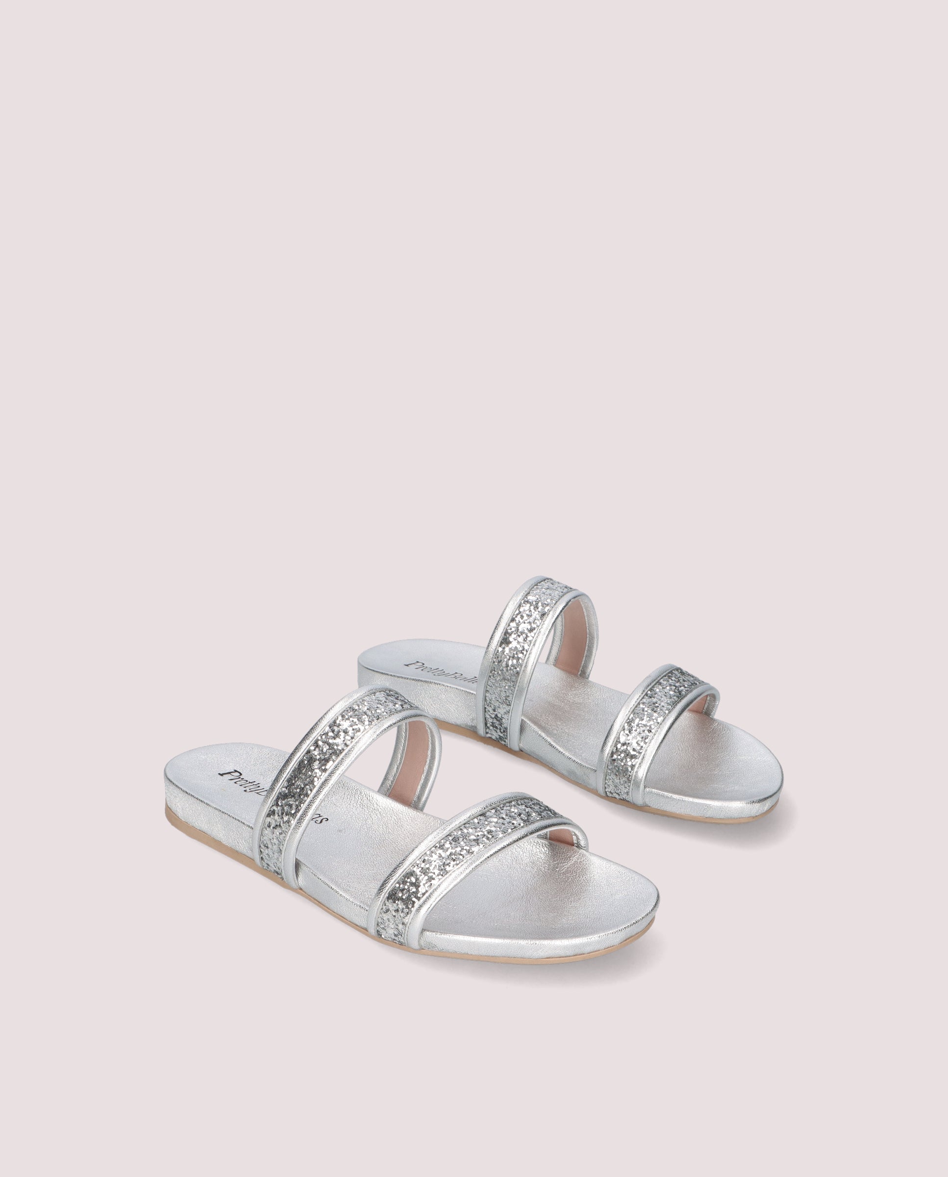 Ivy Silver Woven Sandals