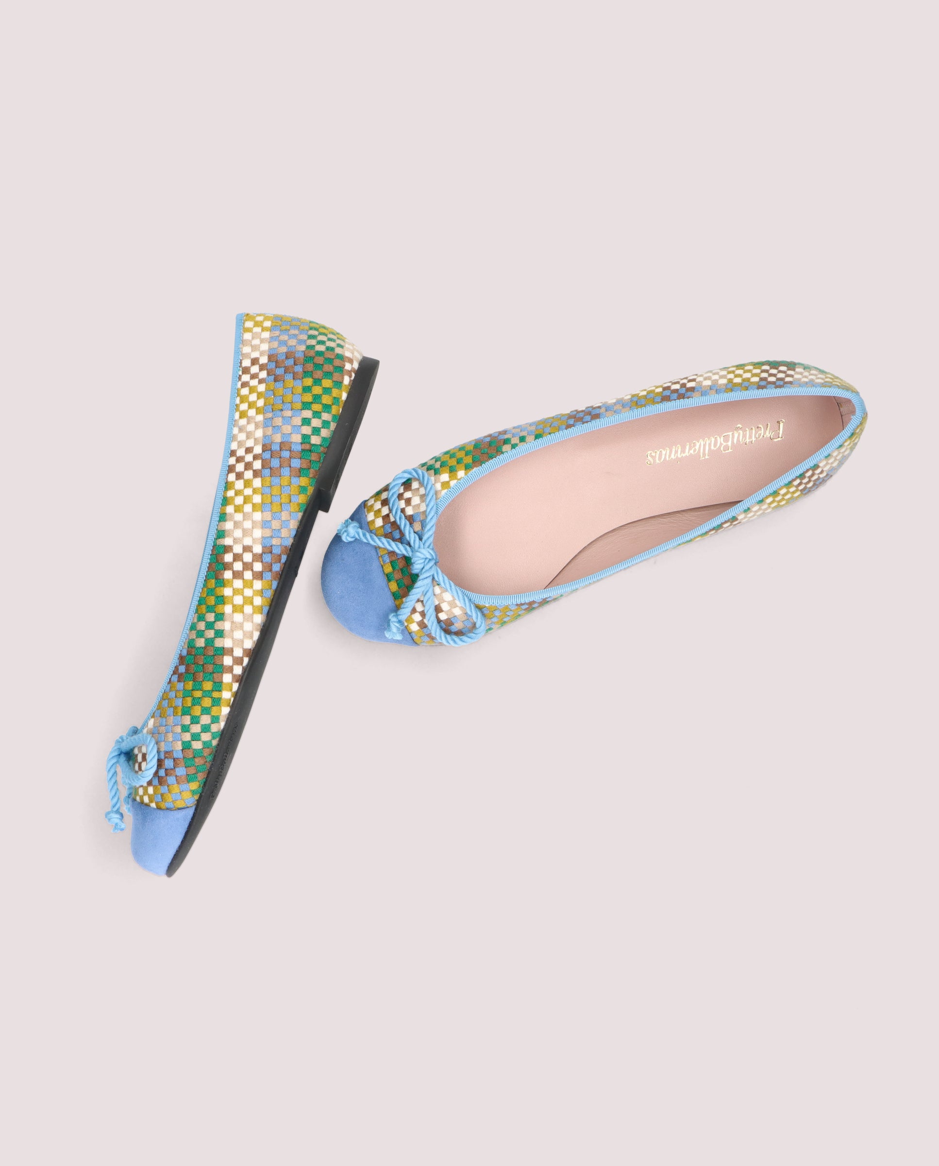 Rosario Multicolored Suede Ballet Flats