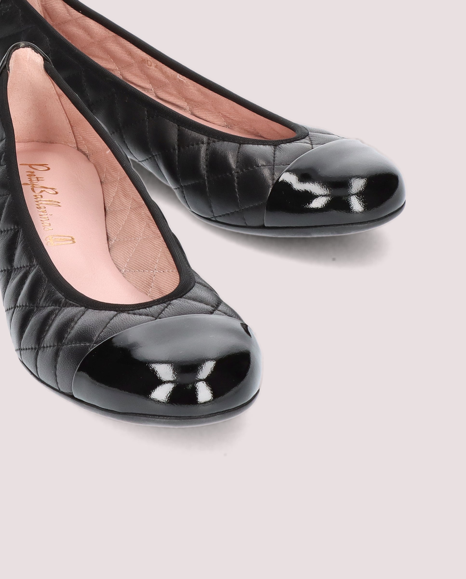 Shirley Black Leather Ballet Flats