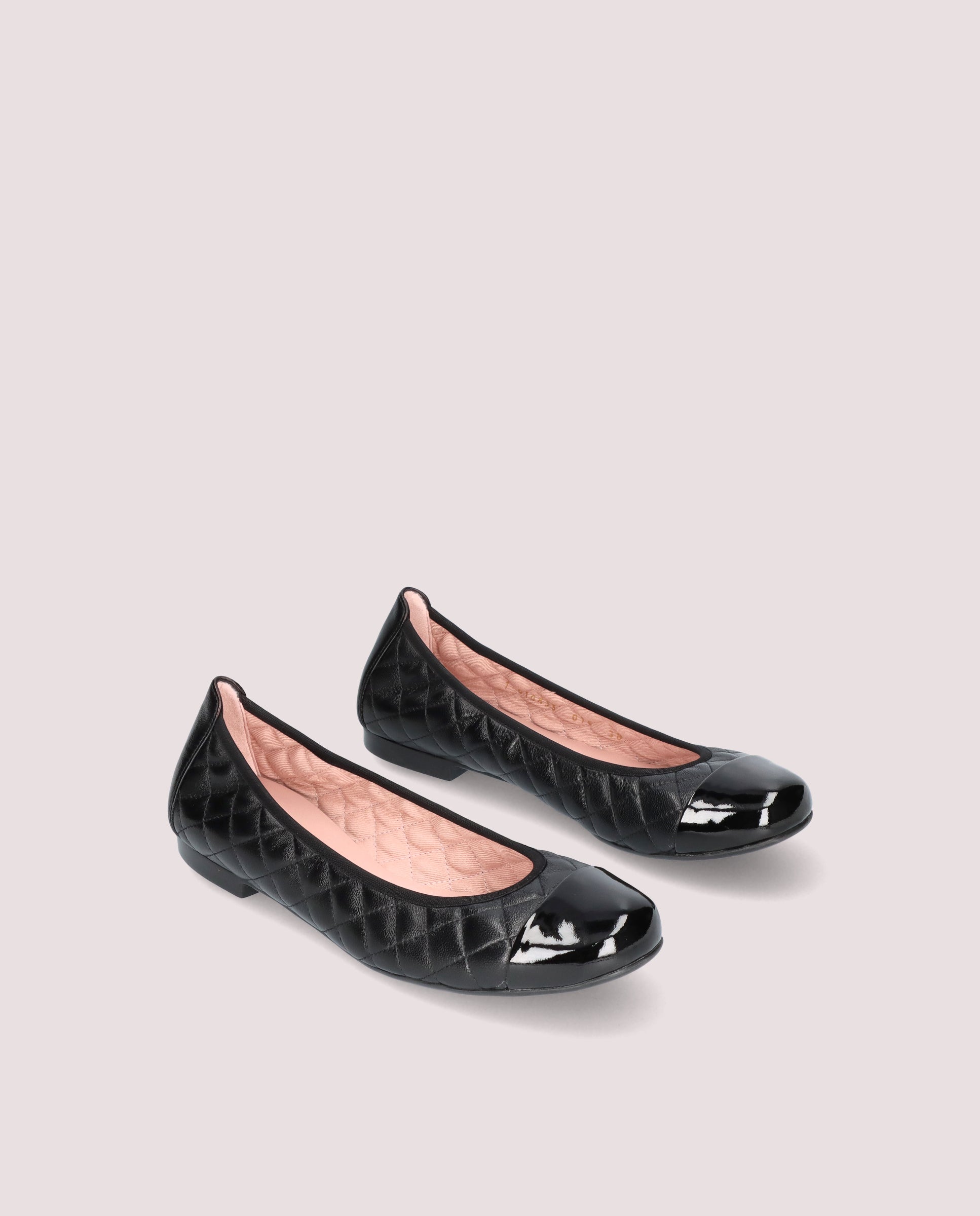 Shirley Black Leather Ballet Flats