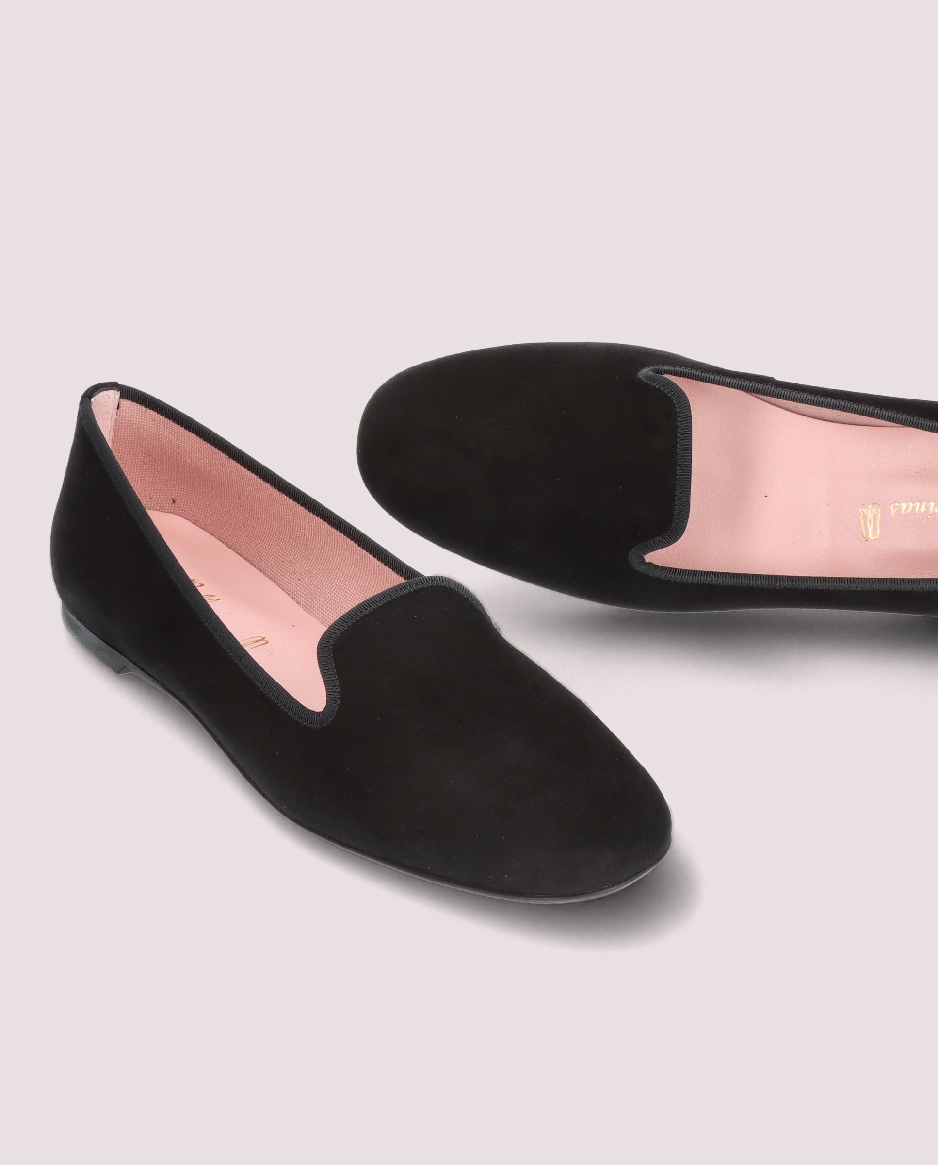 Faye Black Suede Loafers