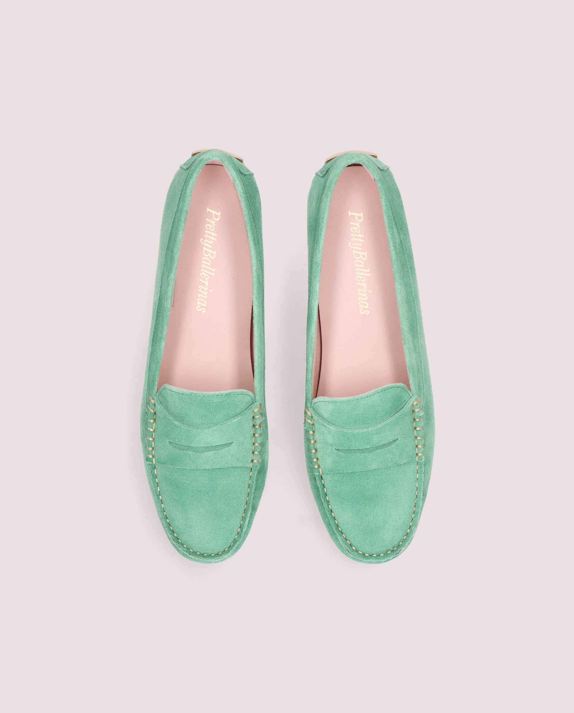 Josephine Green Suede Loafers