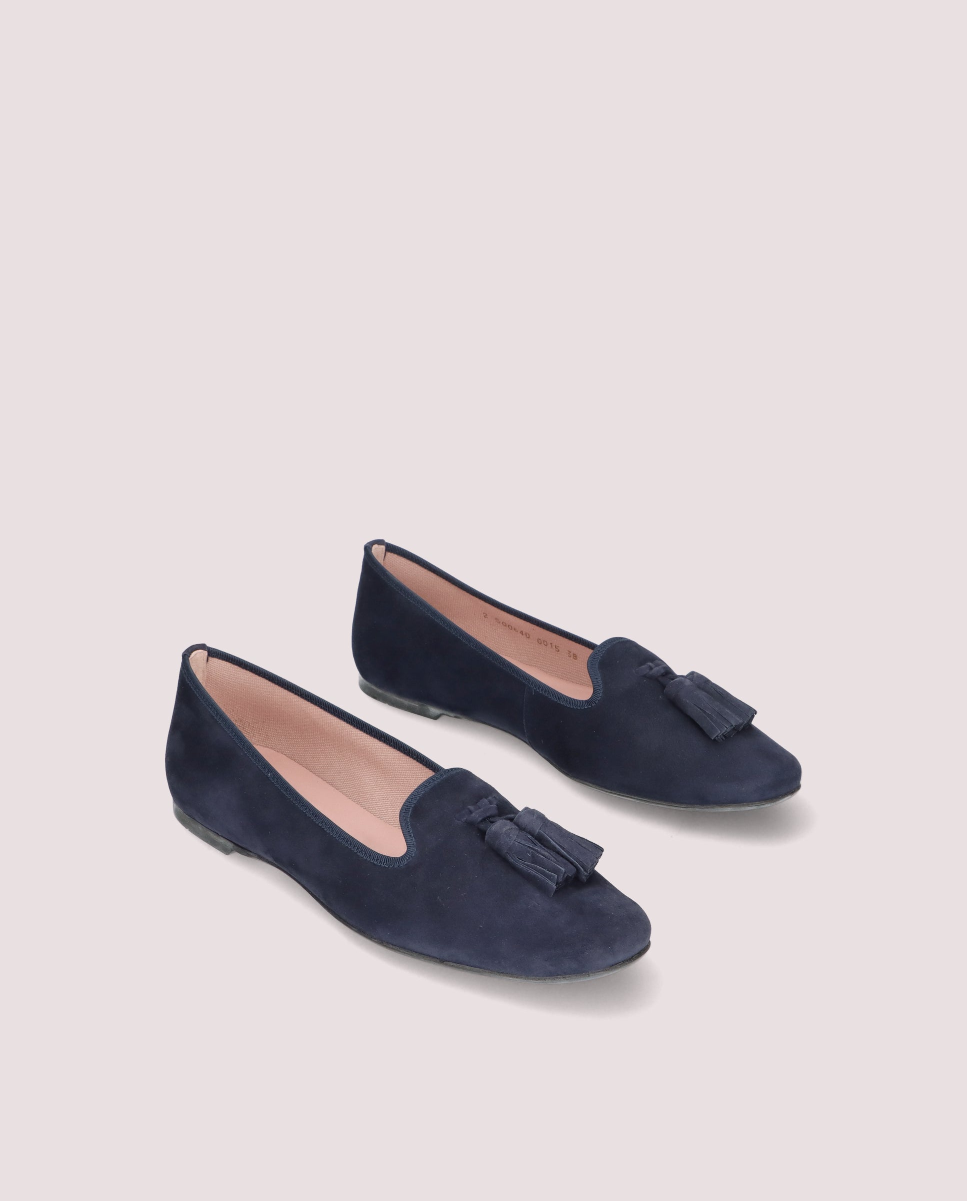 Faye Blue Suede Loafers