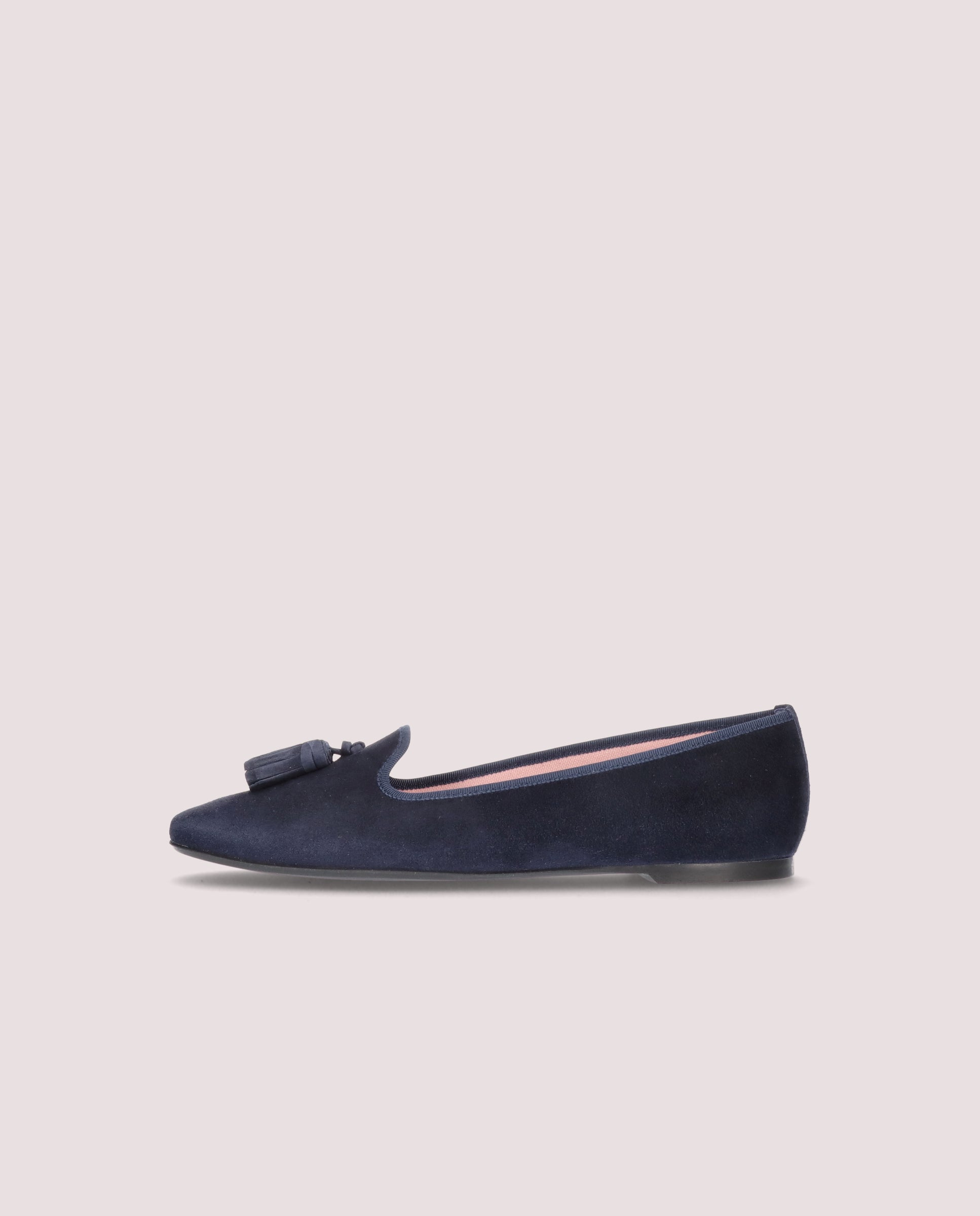 Faye Blue Suede Loafers