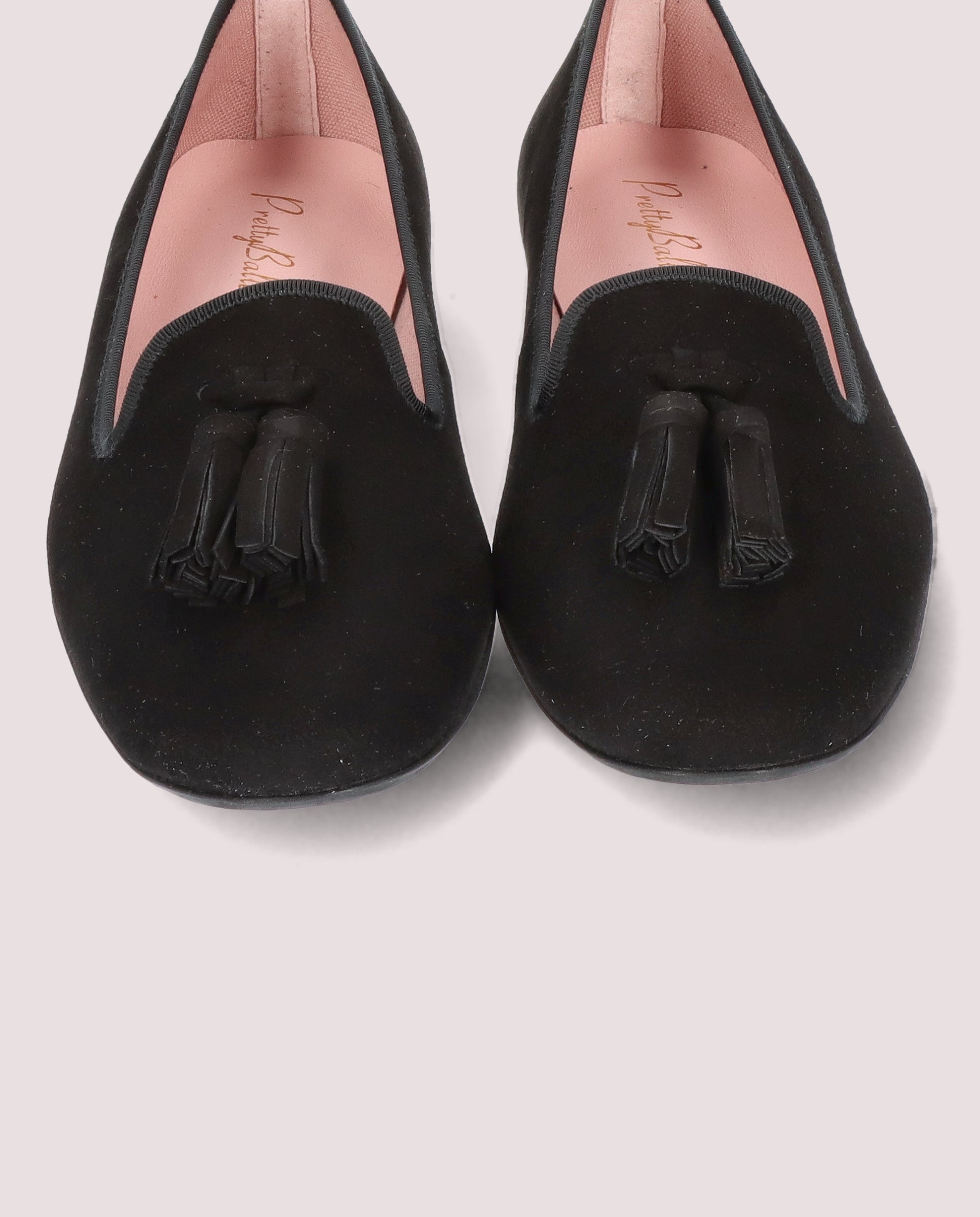 Faye Black Suede Loafers