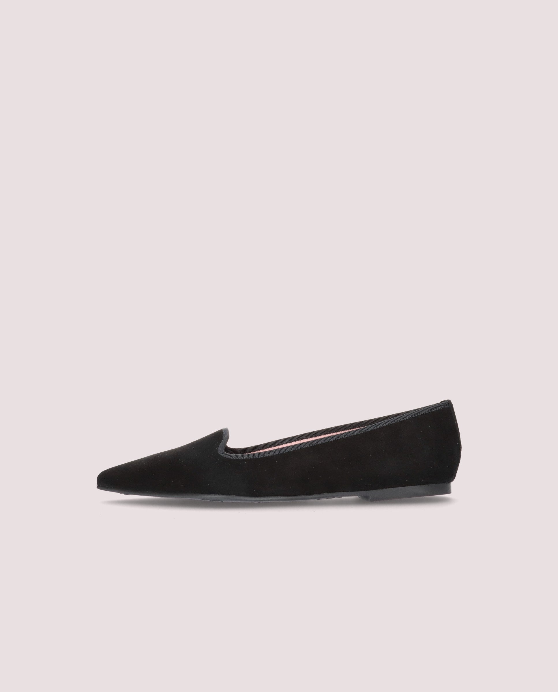 Black Suede Ella Loafers