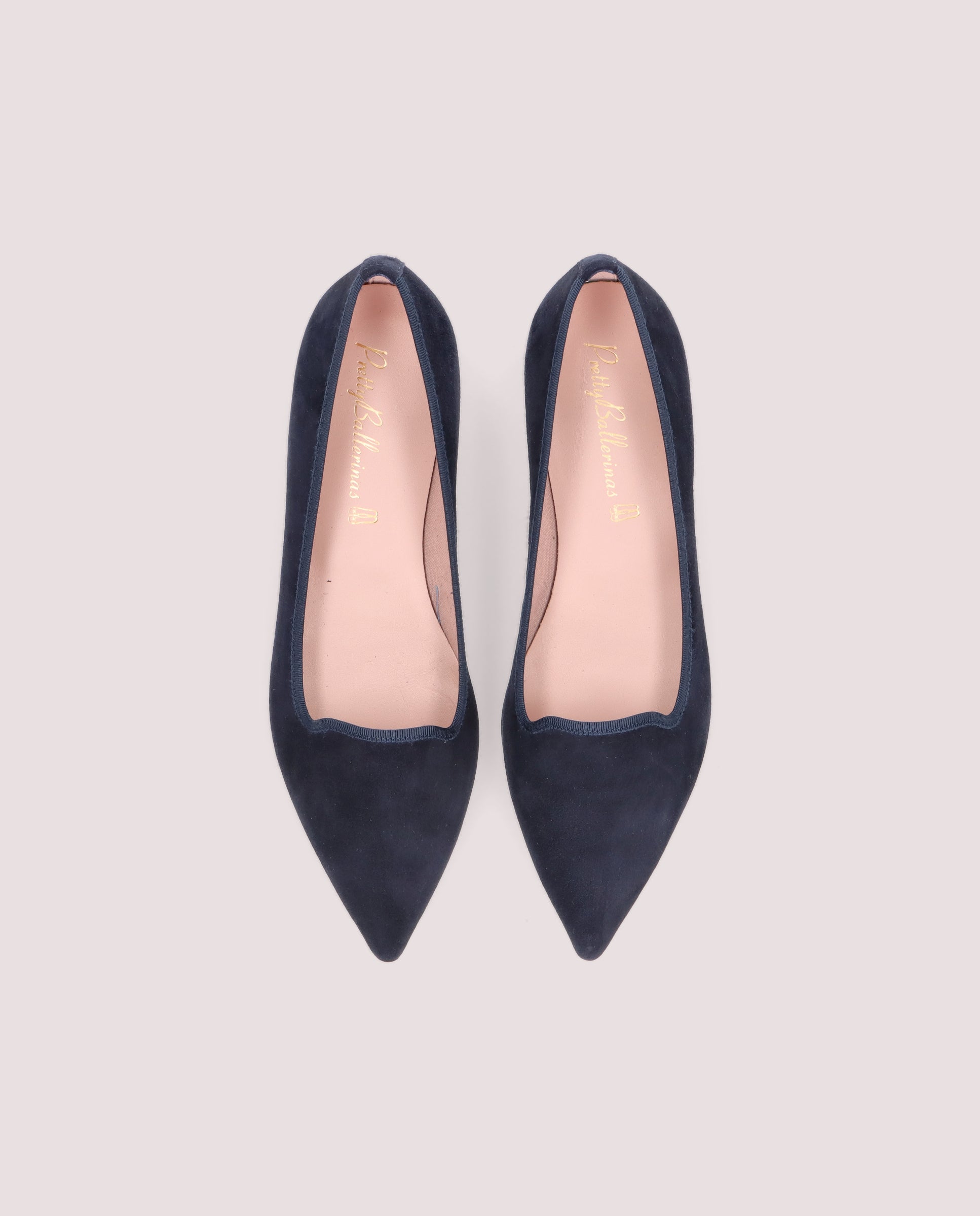 Blue Suede Ella Loafers