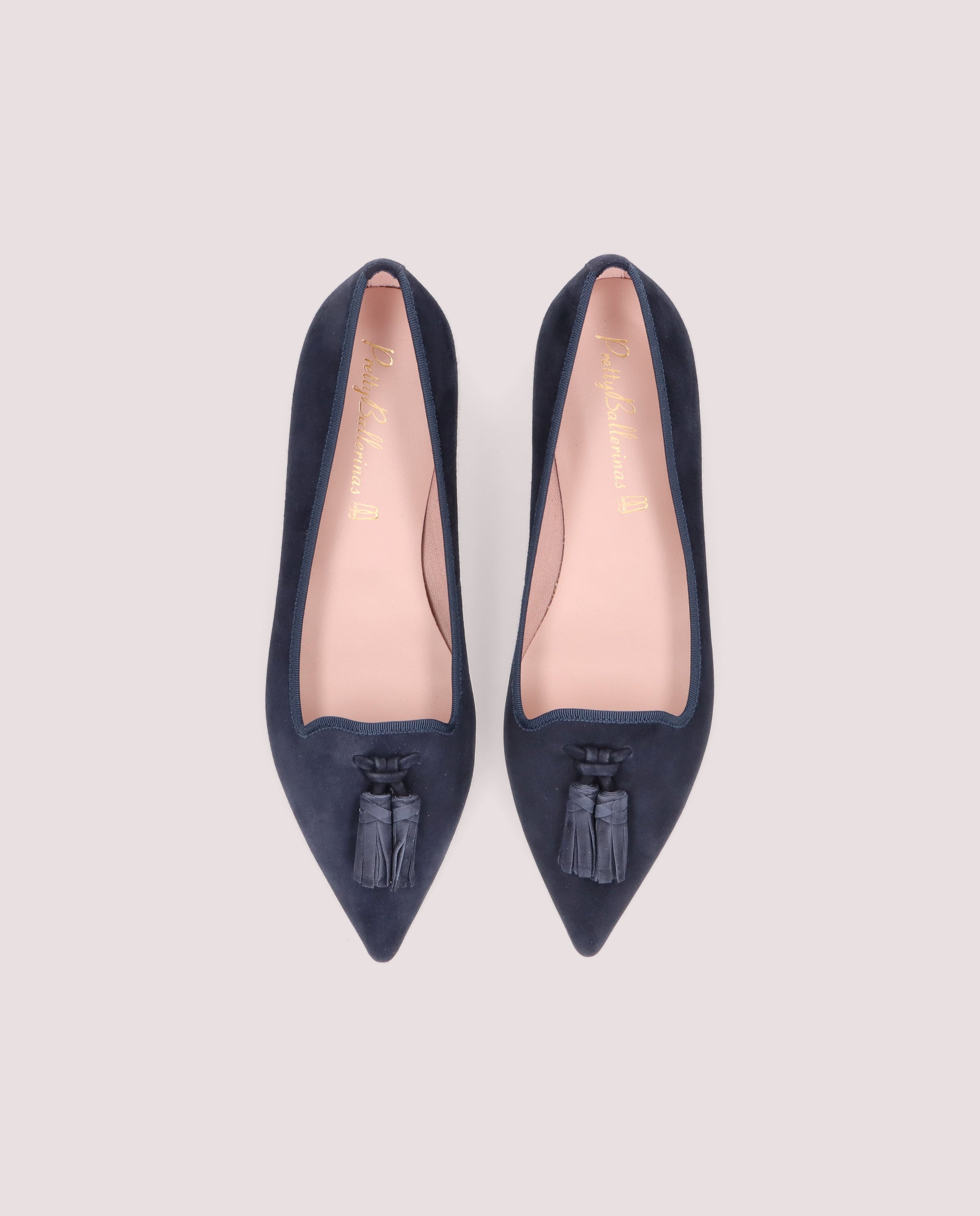 Blue Suede Ella Loafers