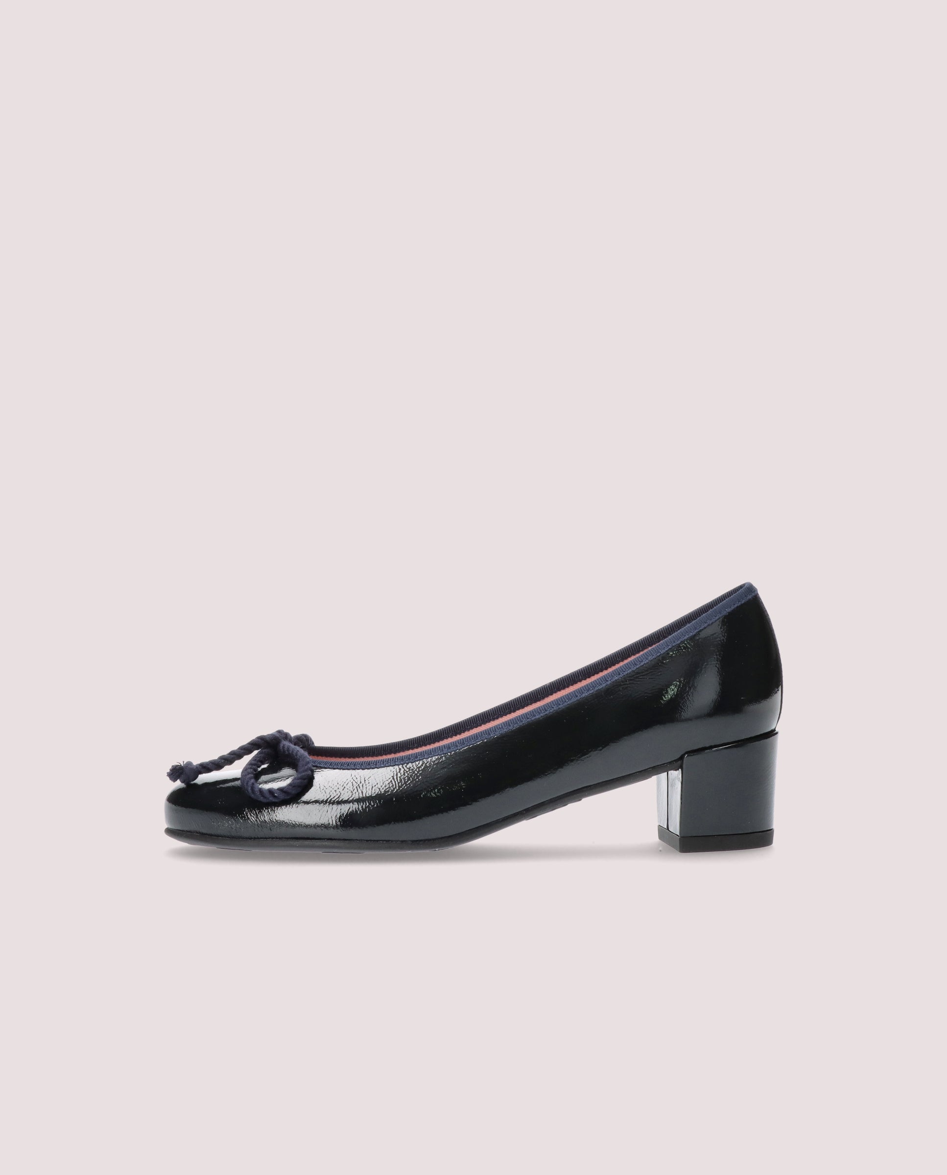 Joanna Blue Patent Leather Ballet Flats