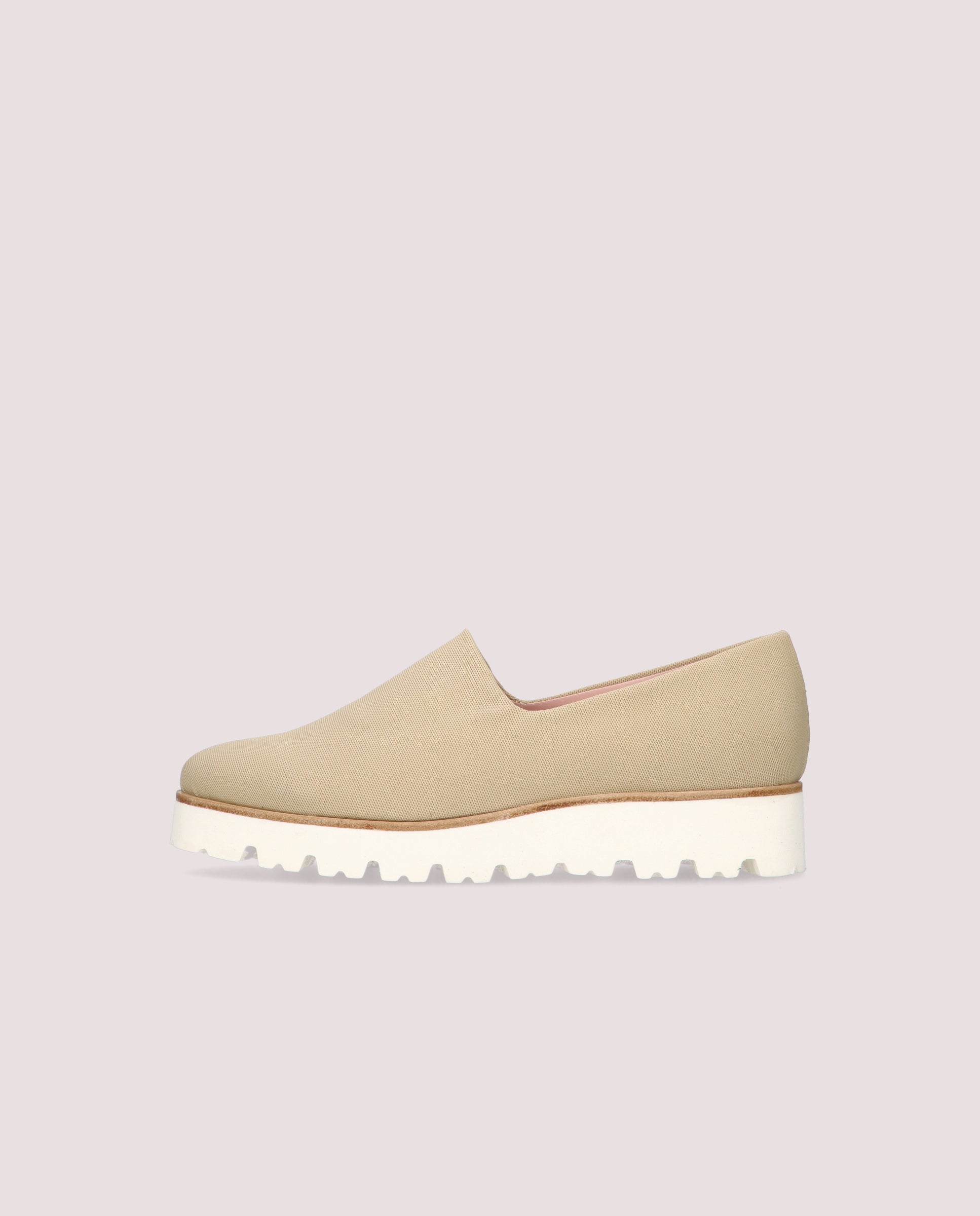Charlize Beige Woven Loafers