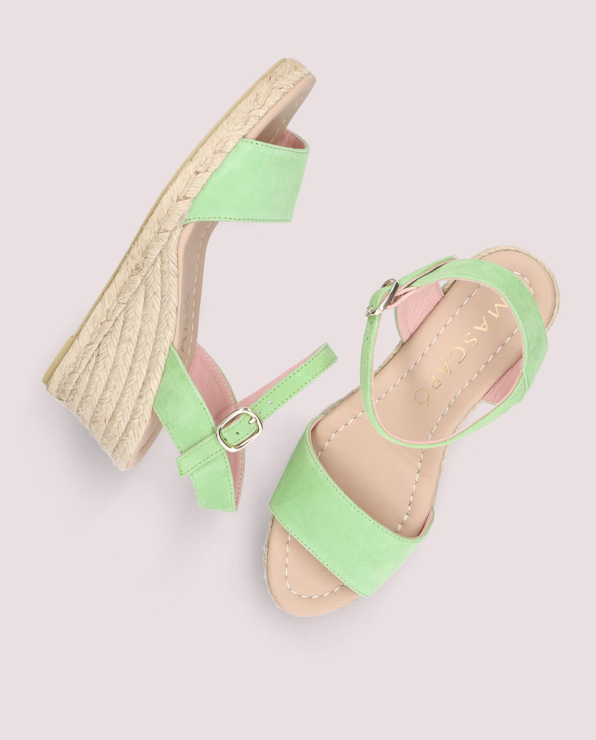Deborah Green Suede Espadrilles