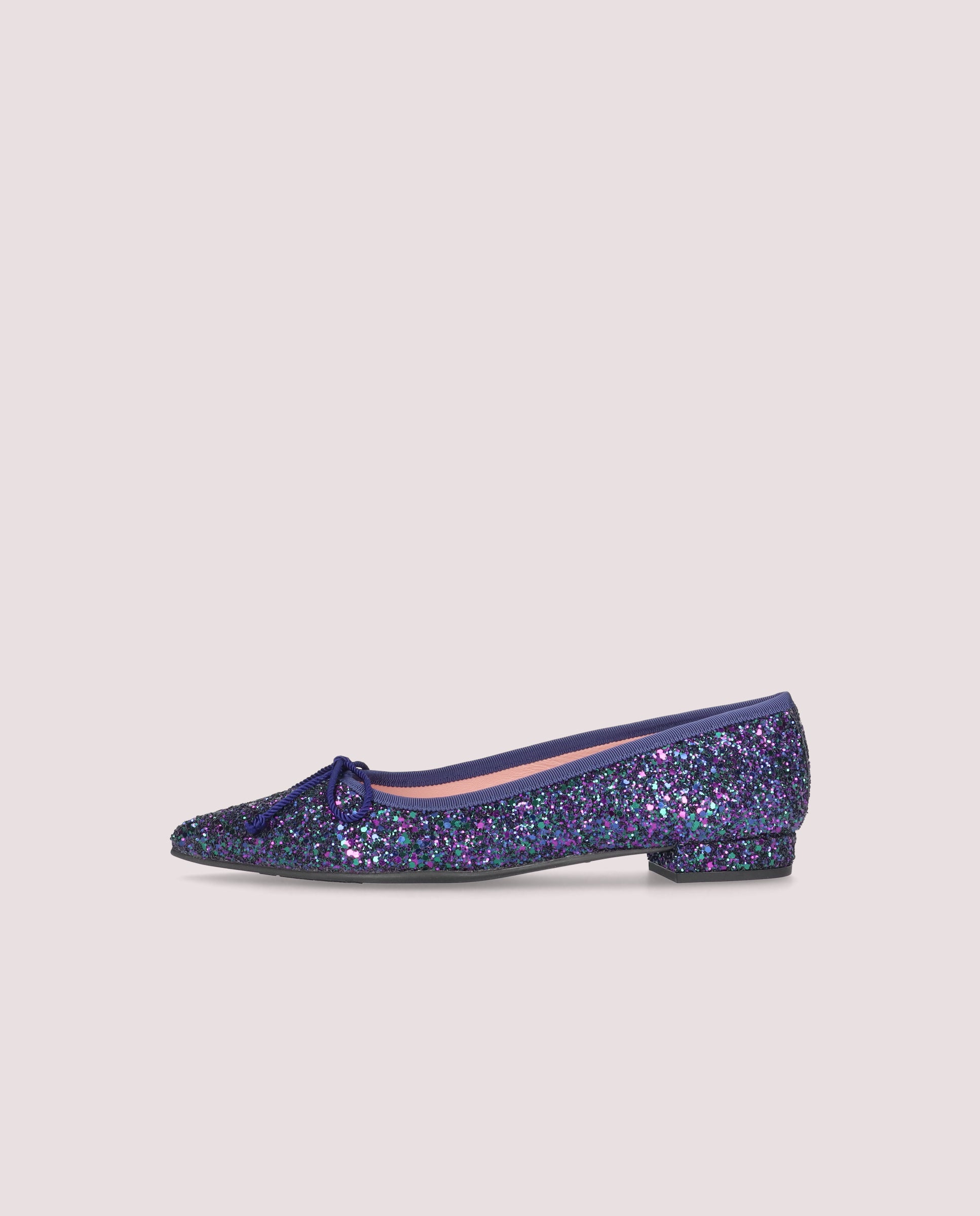 Clementine Violet Knitted Ballerinas
