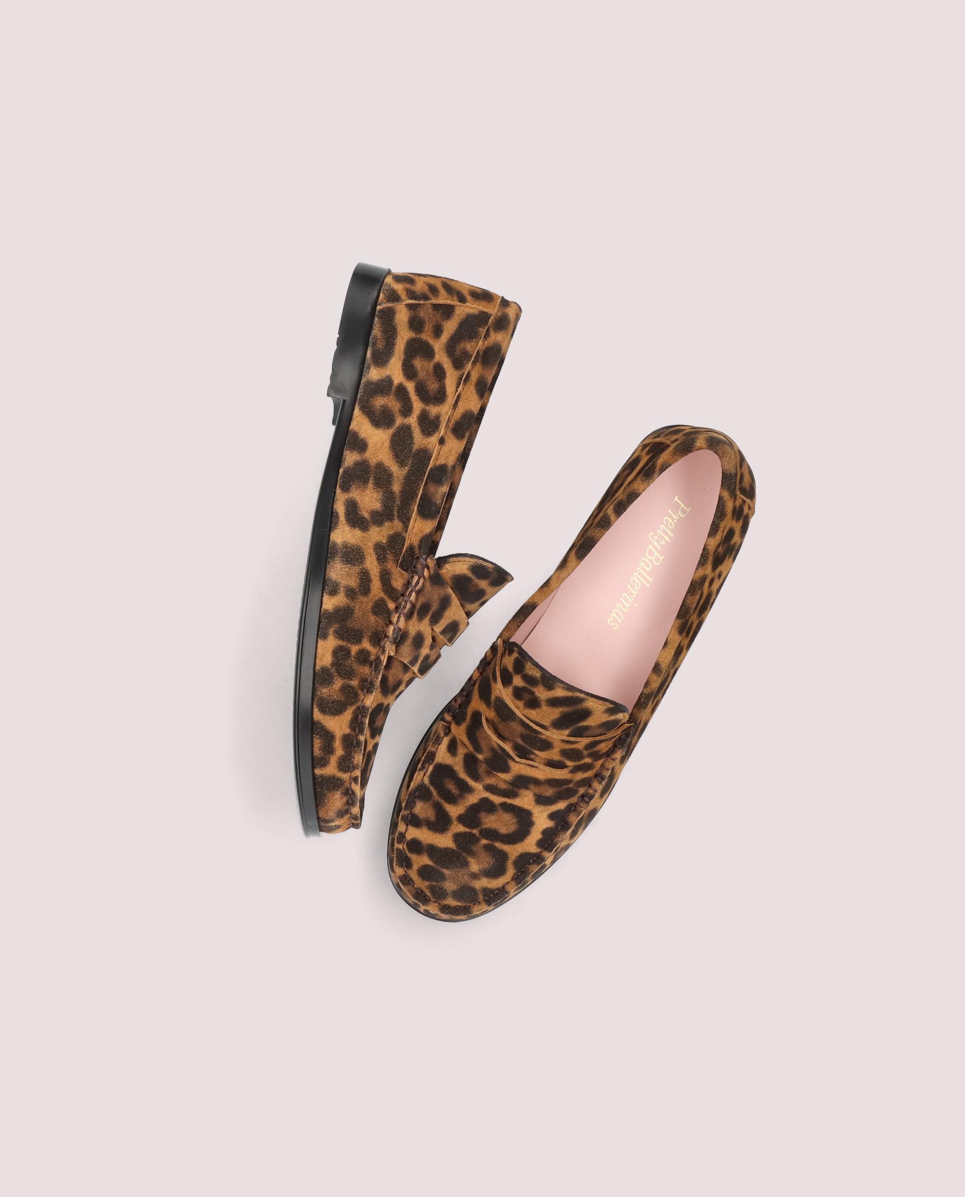 Josephine Animal Print Suede Loafers