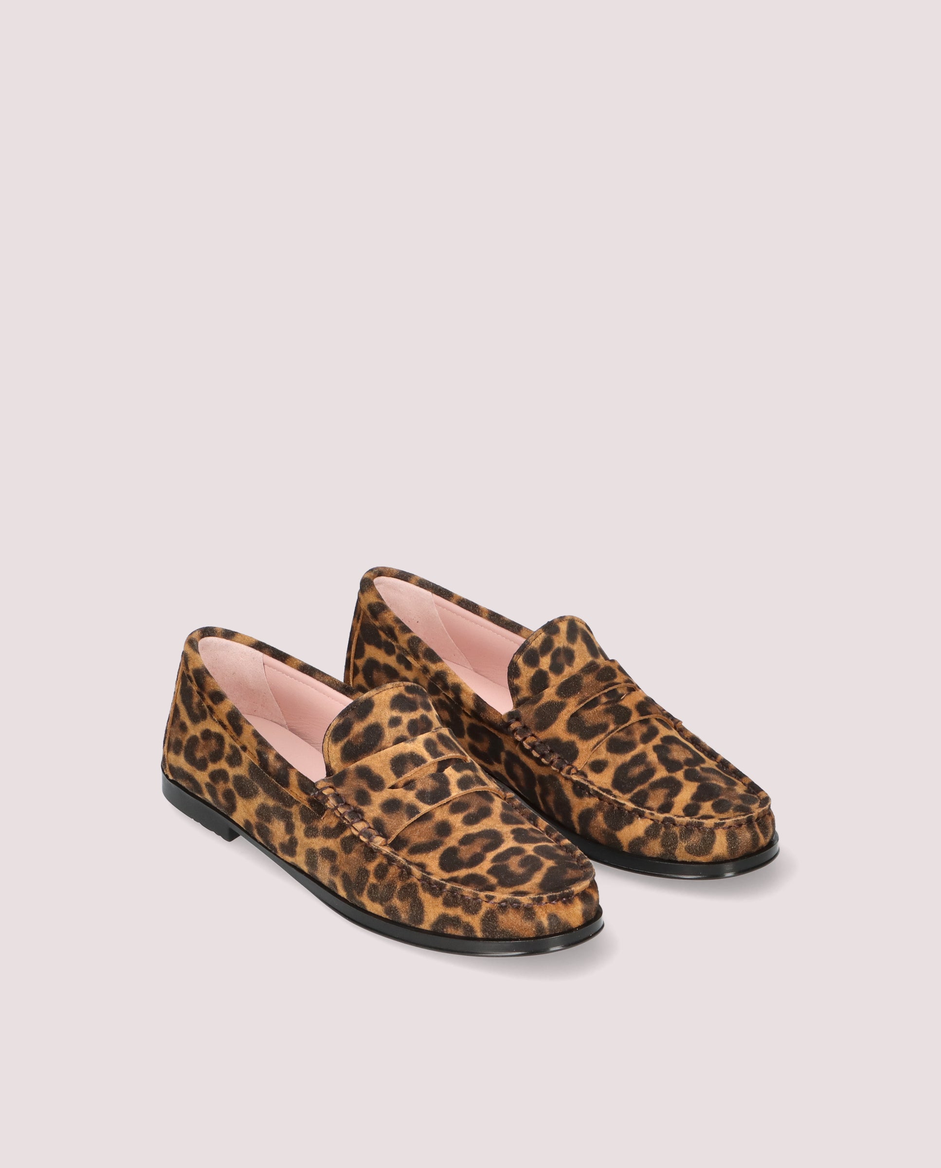 Josephine Animal Print Suede Loafers