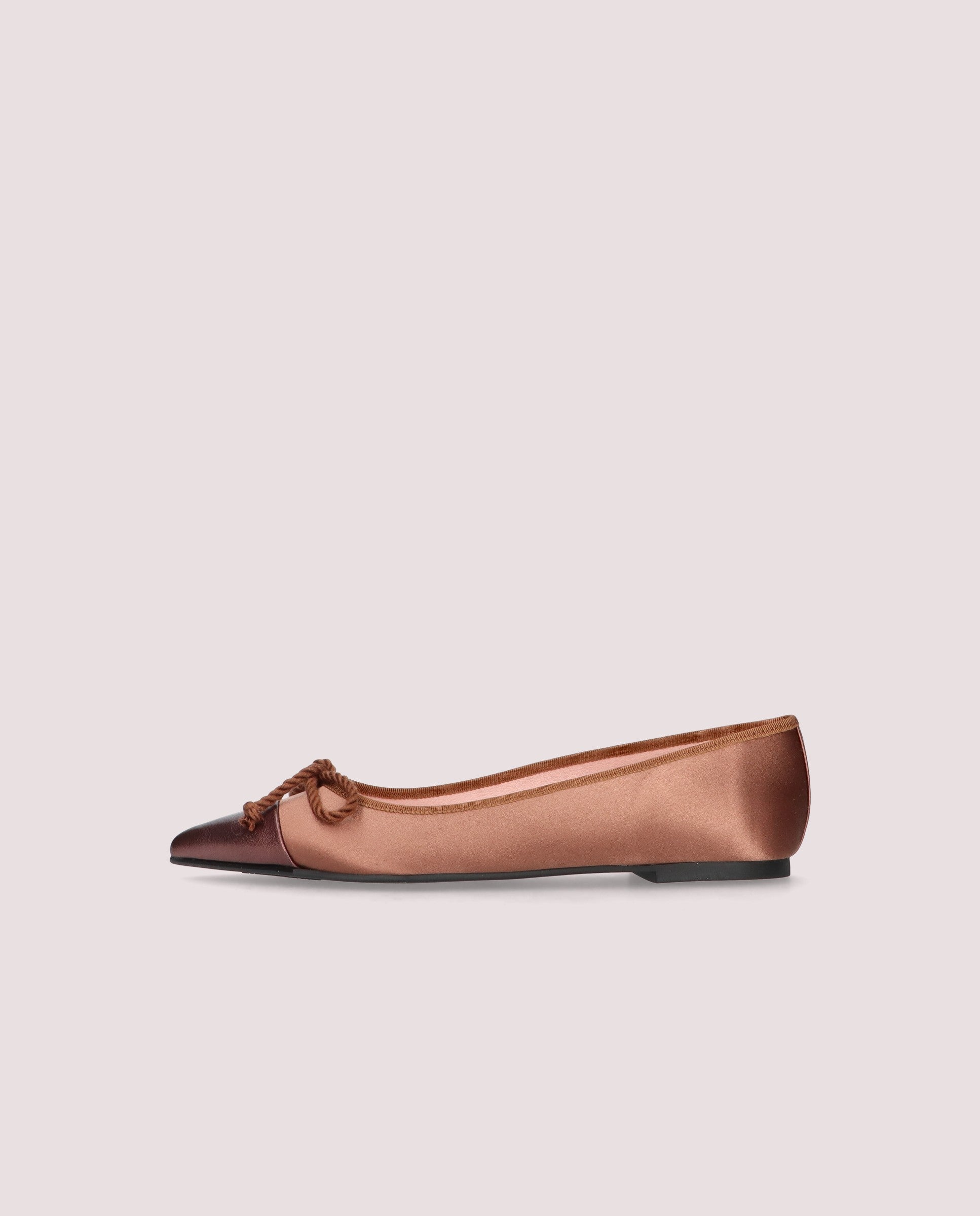 Ella Brown Knitted Ballerinas