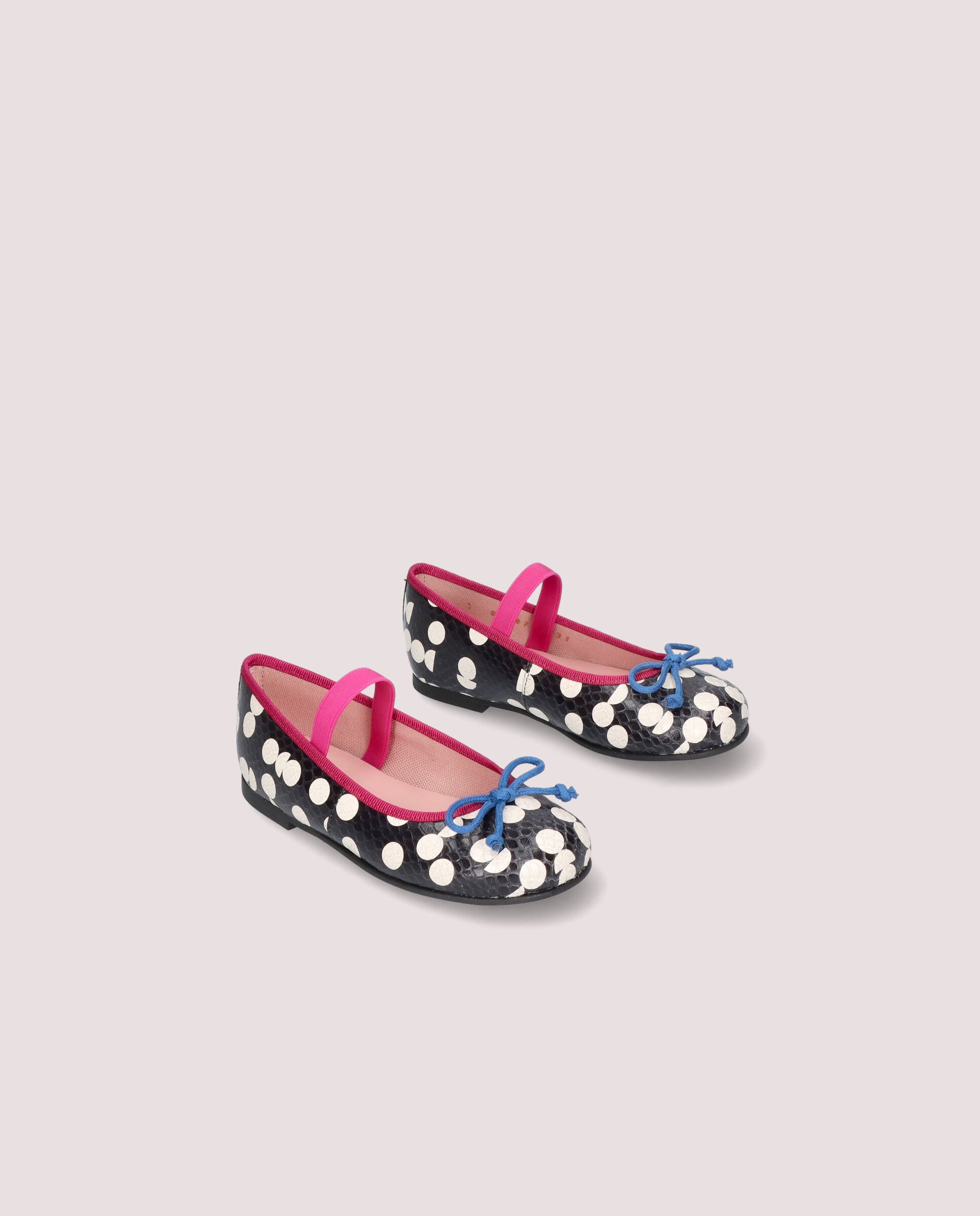 Hannah Multicolored Printed Leather Ballerinas