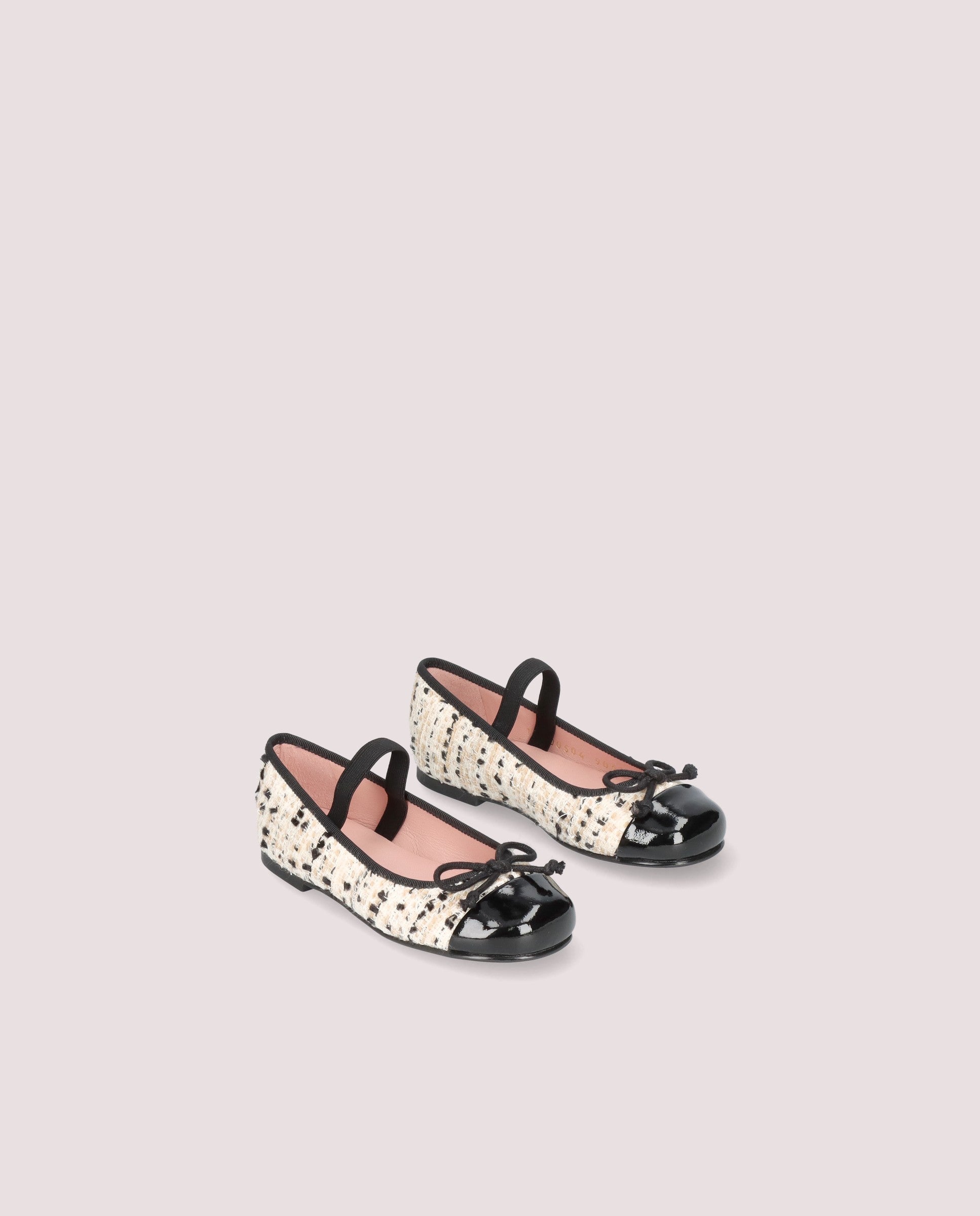 Hannah Black Knitted Ballerinas