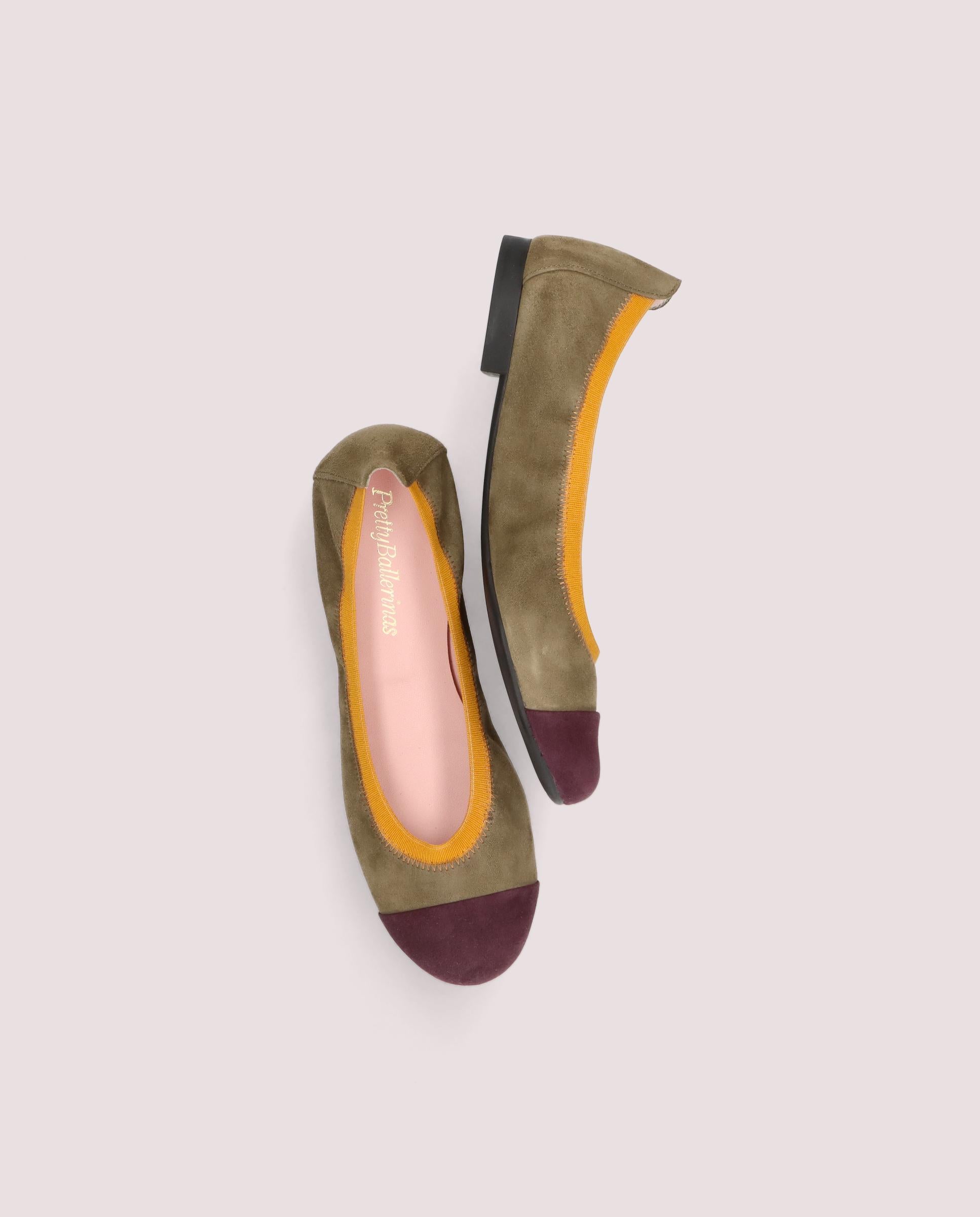Shirley Multicolor Suede Ballerinas