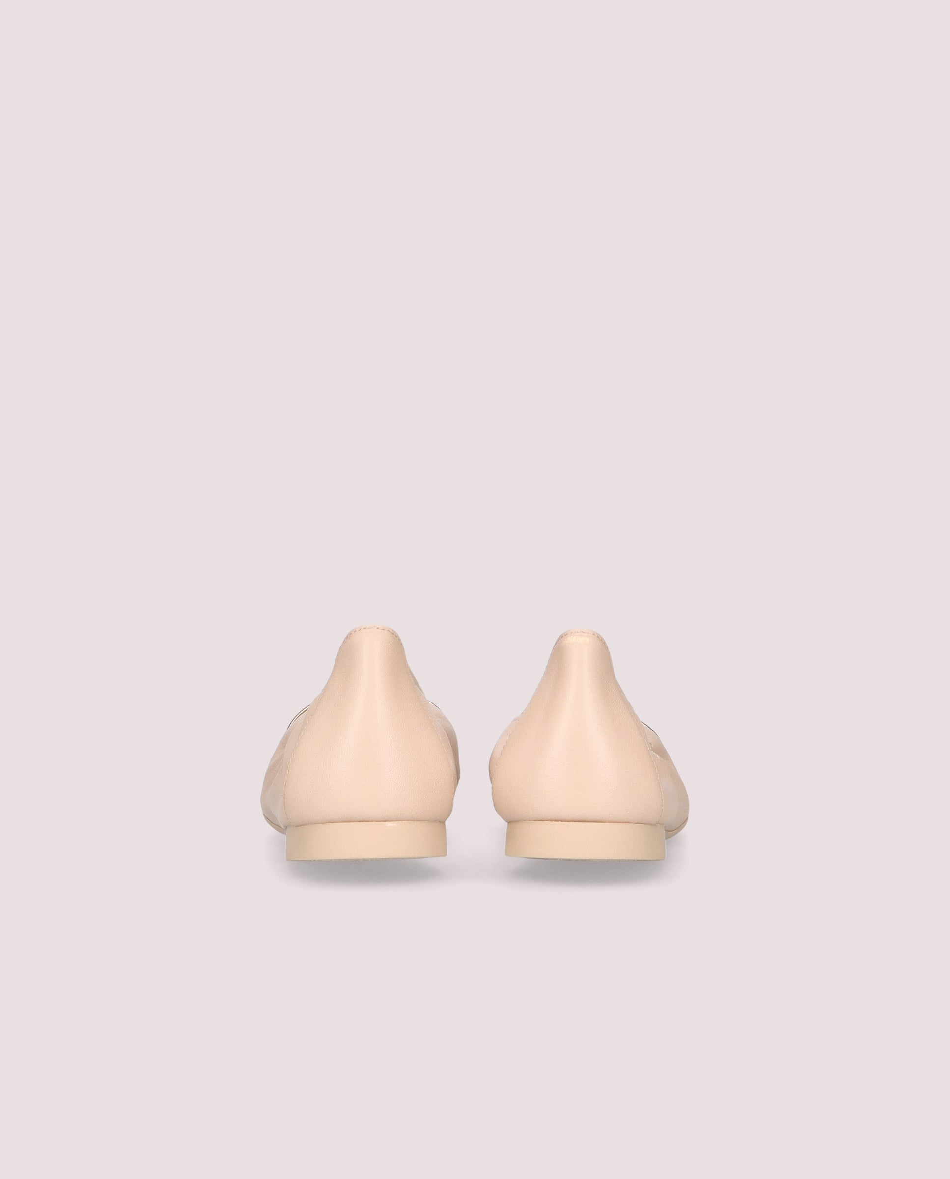 Shirley Beige Leather Ballerinas