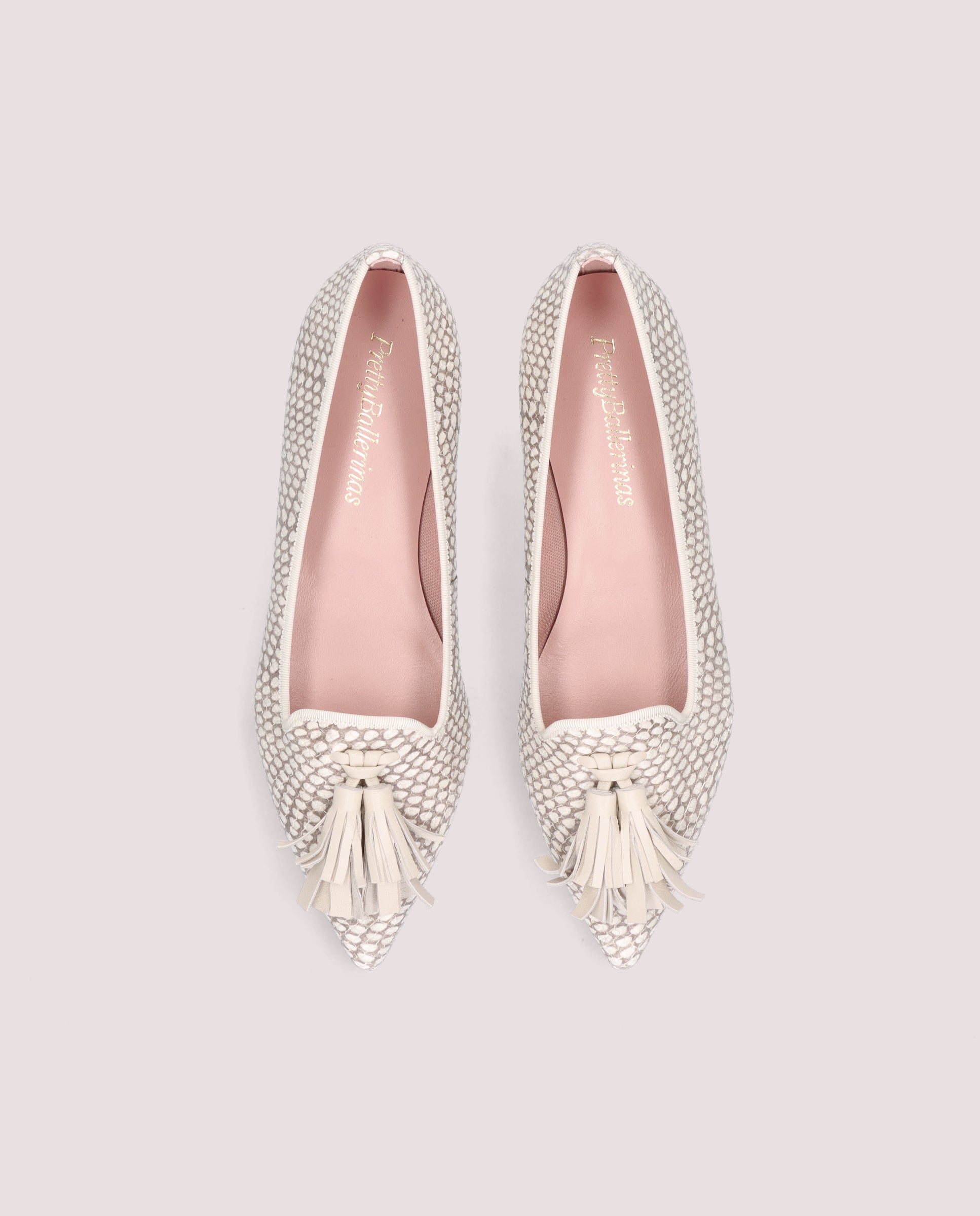 Loafers Ella Blancos Pieles estampadas