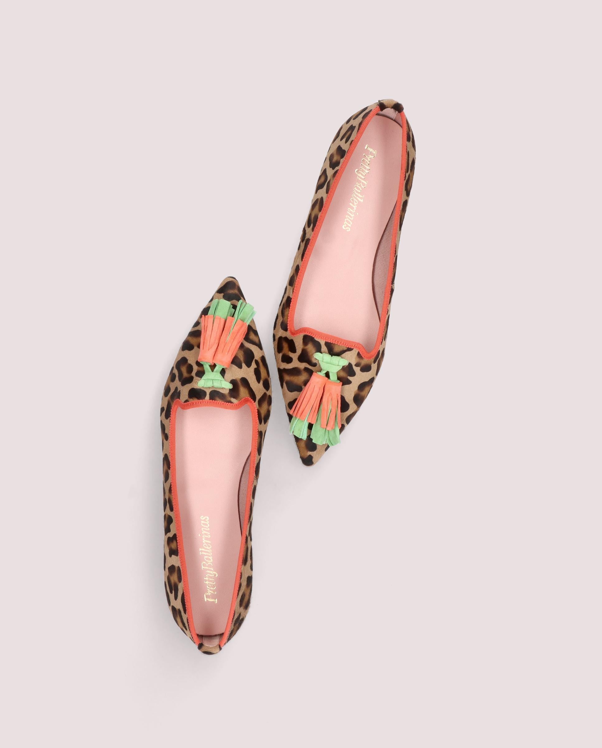 Ella Animal Print Pony Loafers