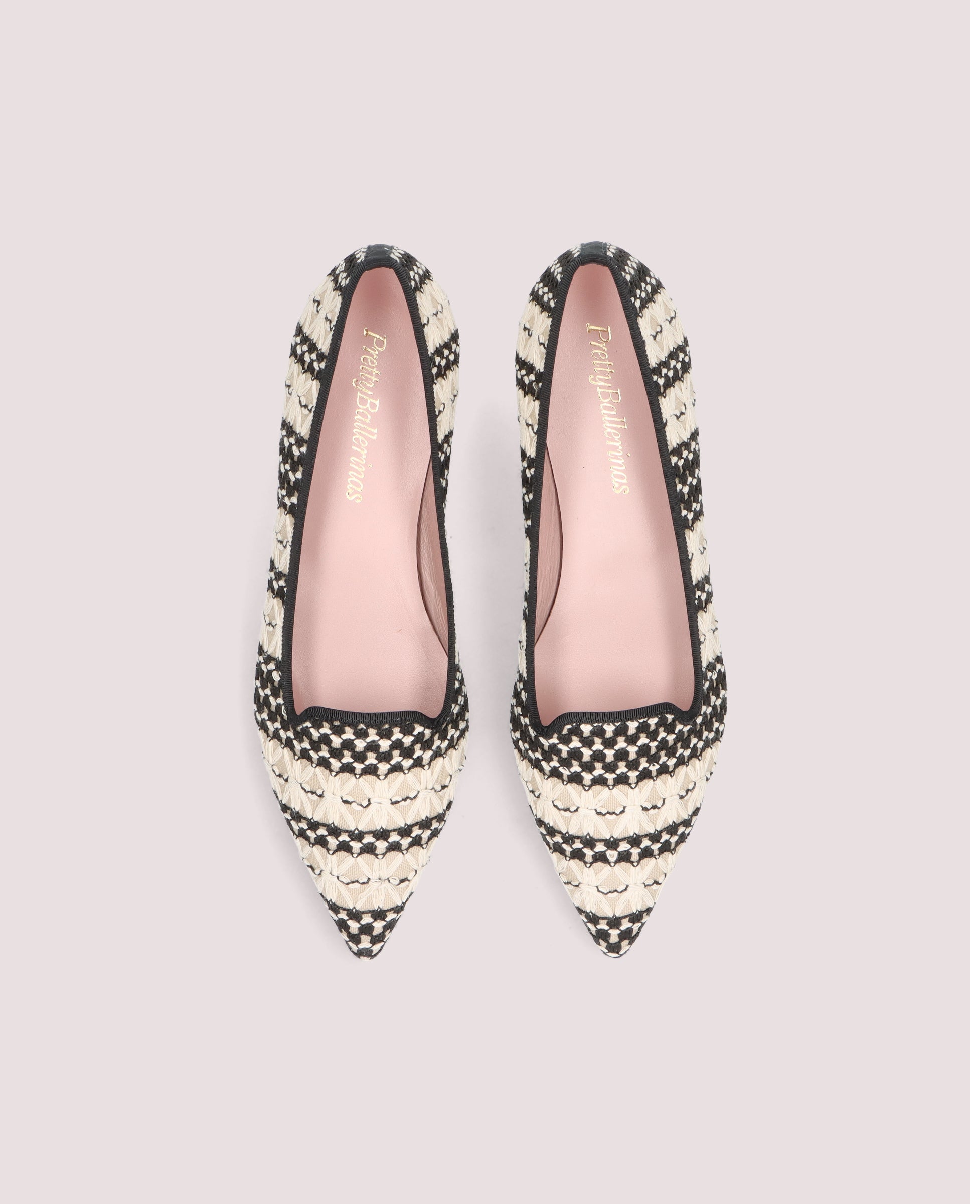 Clementine Black Woven Loafers