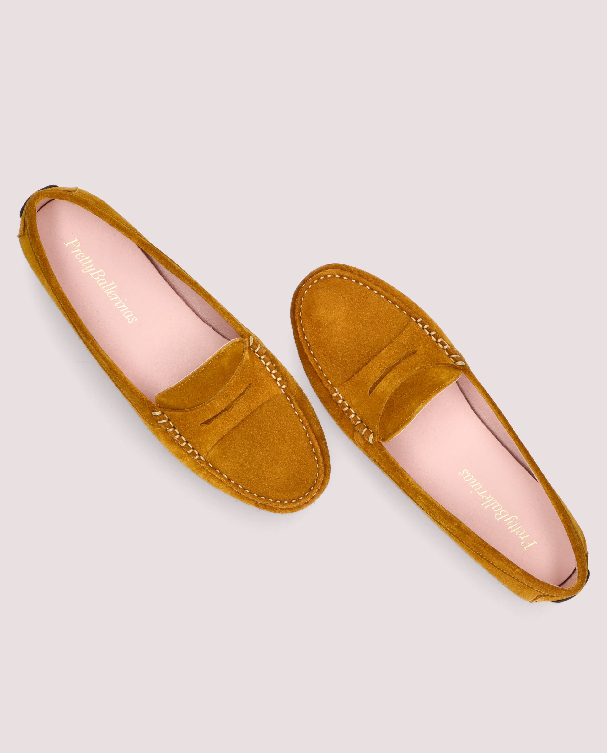 Josephine Yellow Suede Loafers