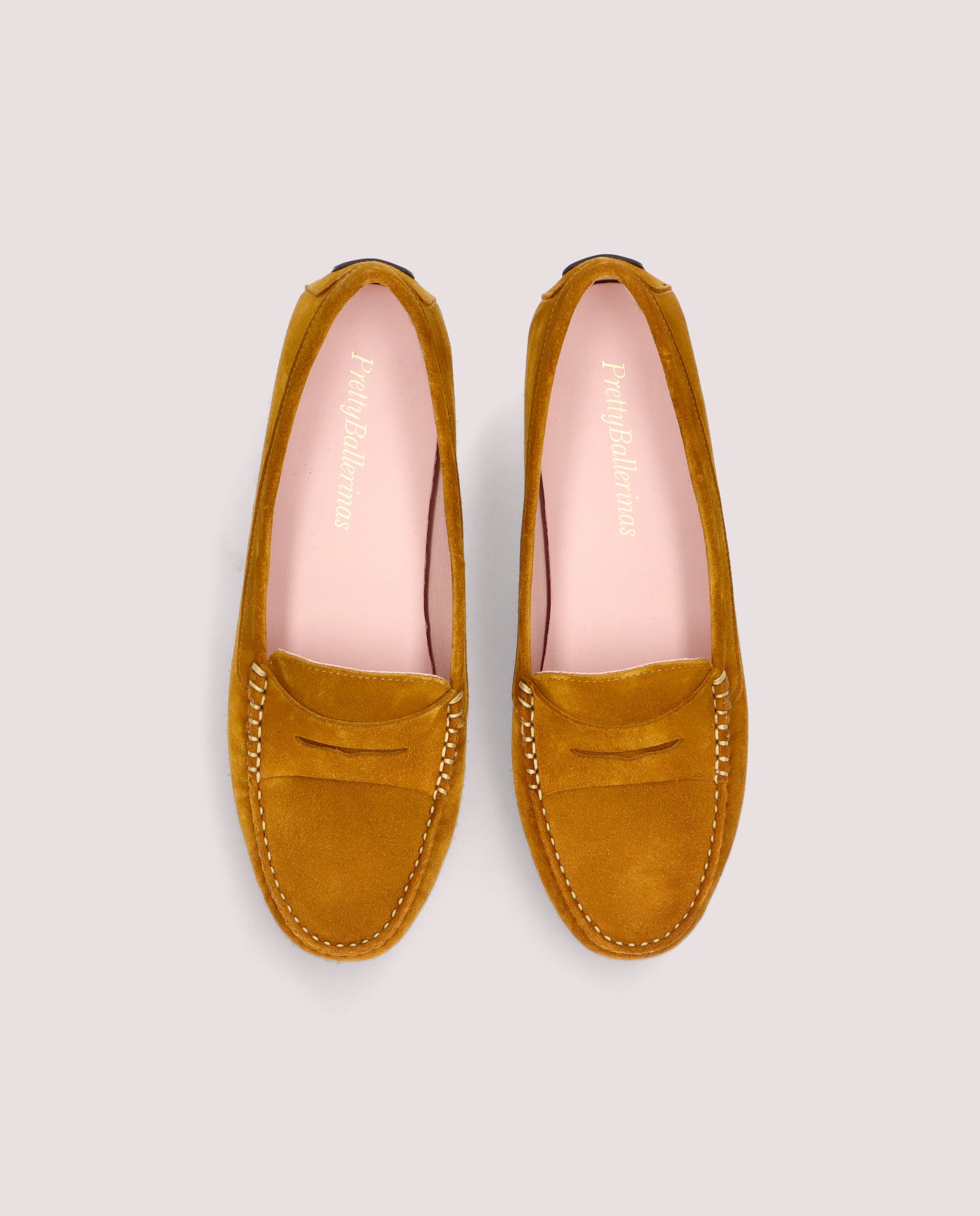 Josephine Yellow Suede Loafers