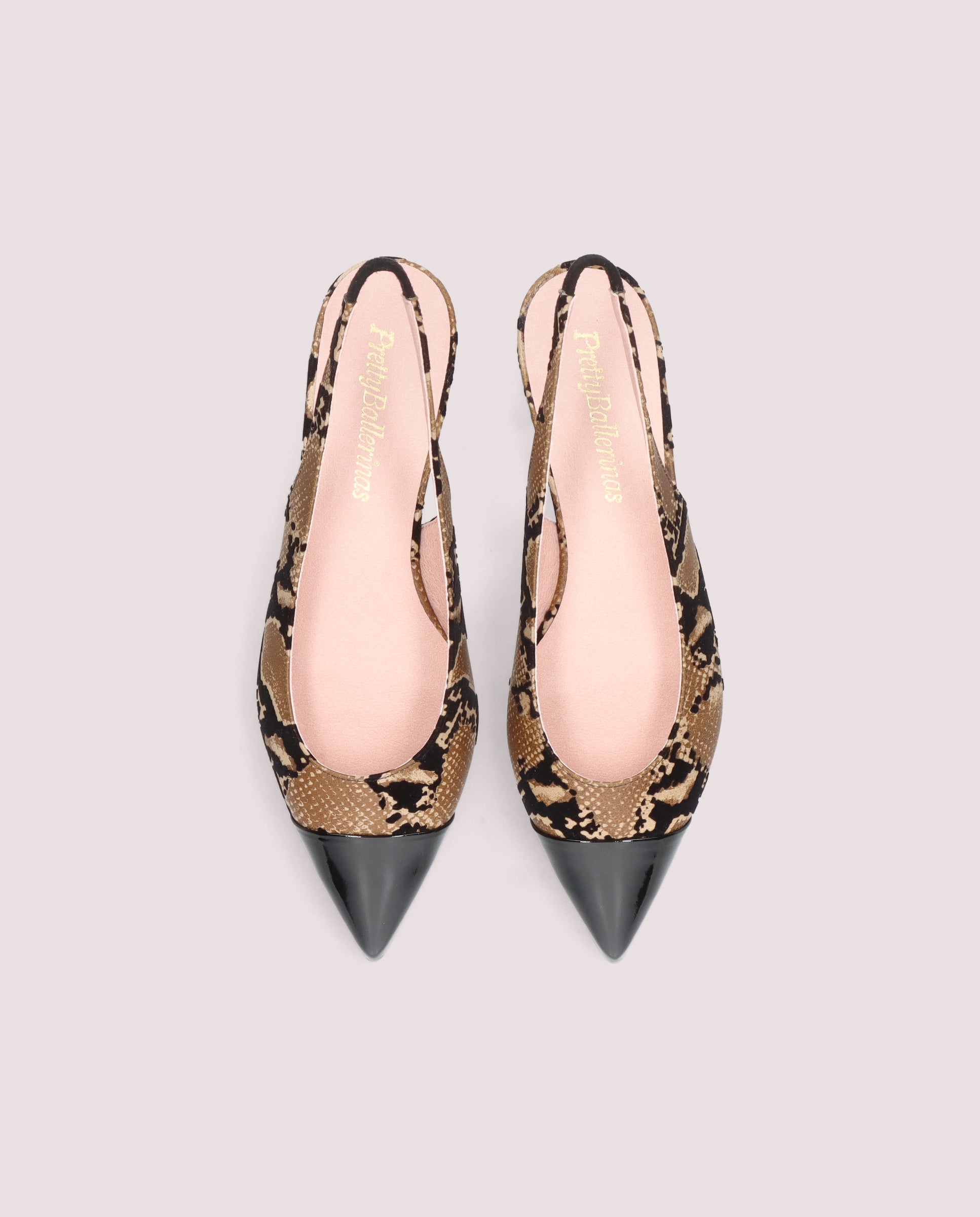 Bailarinas Clementine Marrones Pieles estampadas