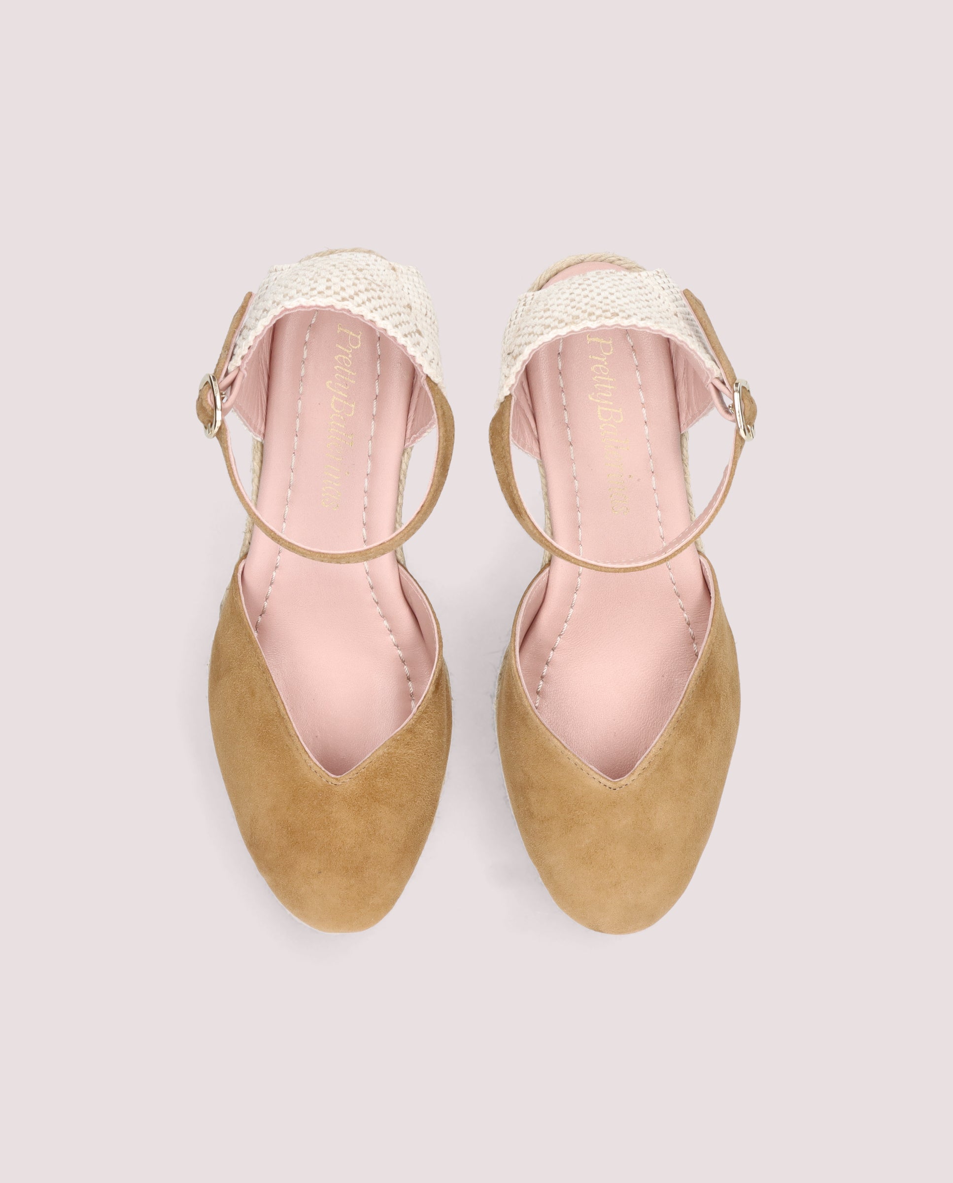 Deborah Brown Suede Esparto Espadrilles