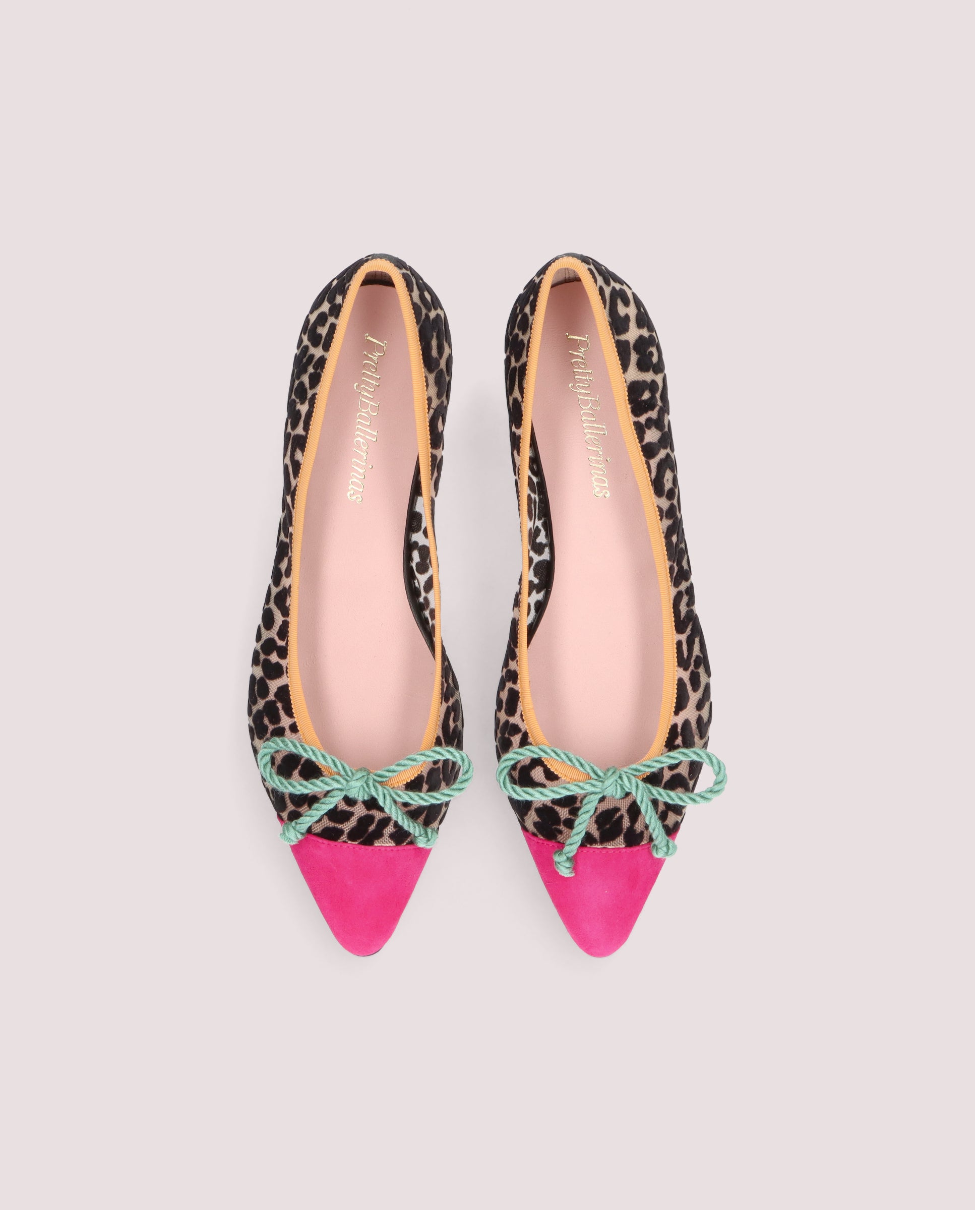 Tyra Multicolored Red Ballerinas