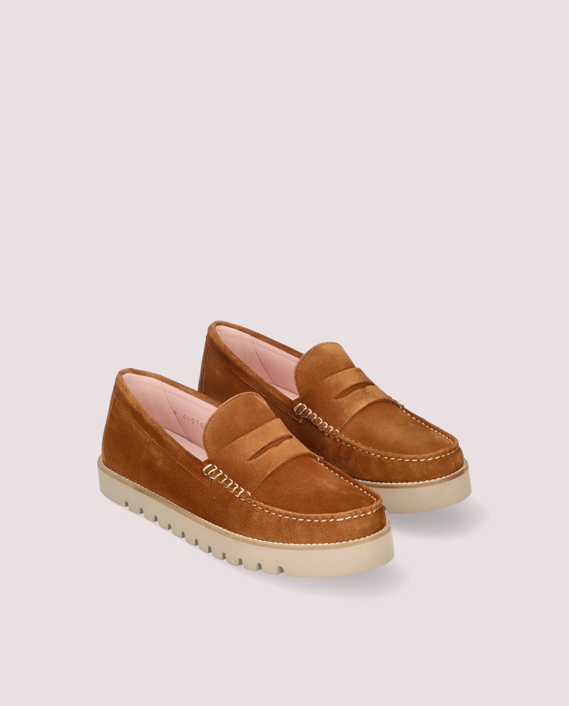 Josephine Brown Suede Loafers