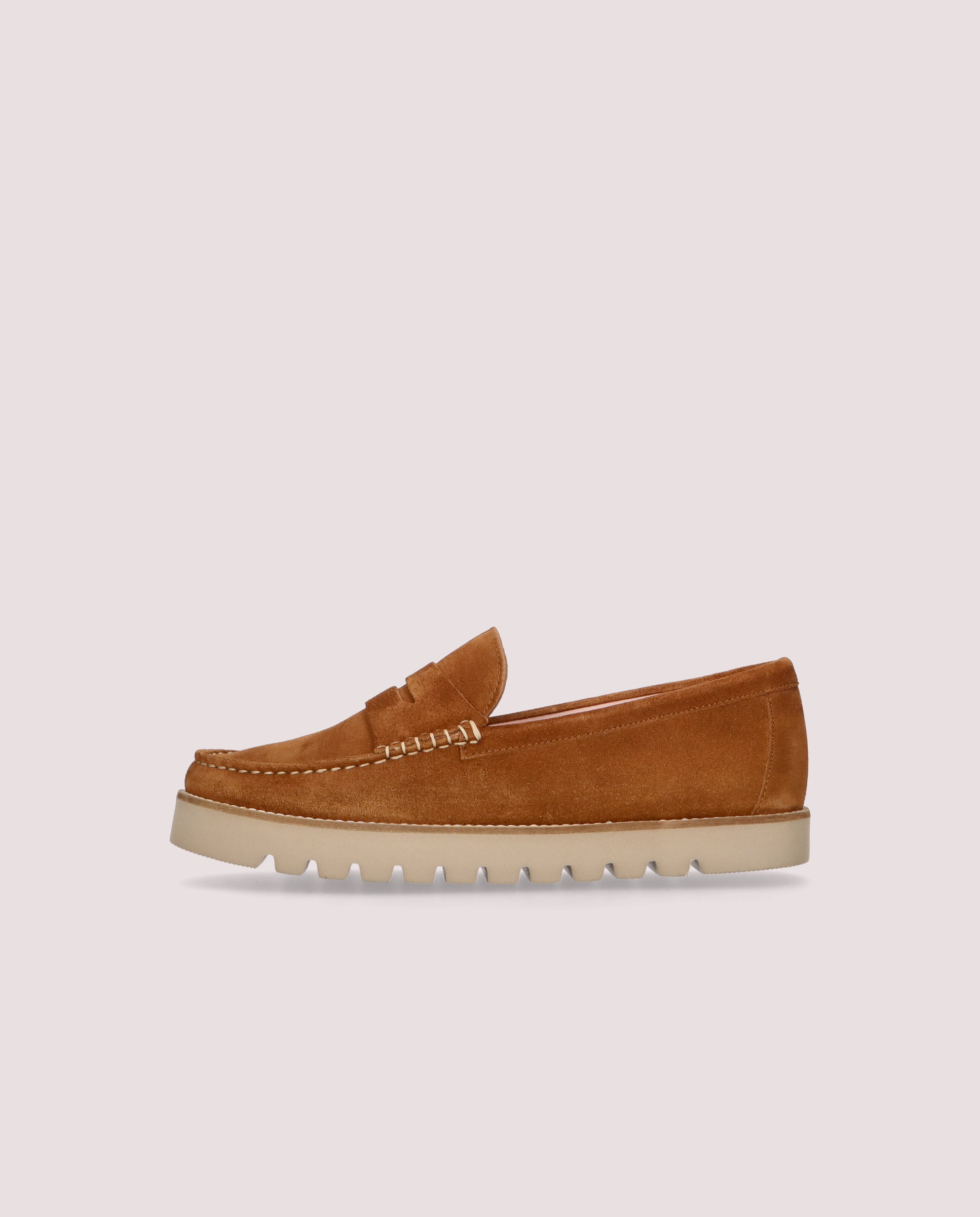 Josephine Brown Suede Loafers