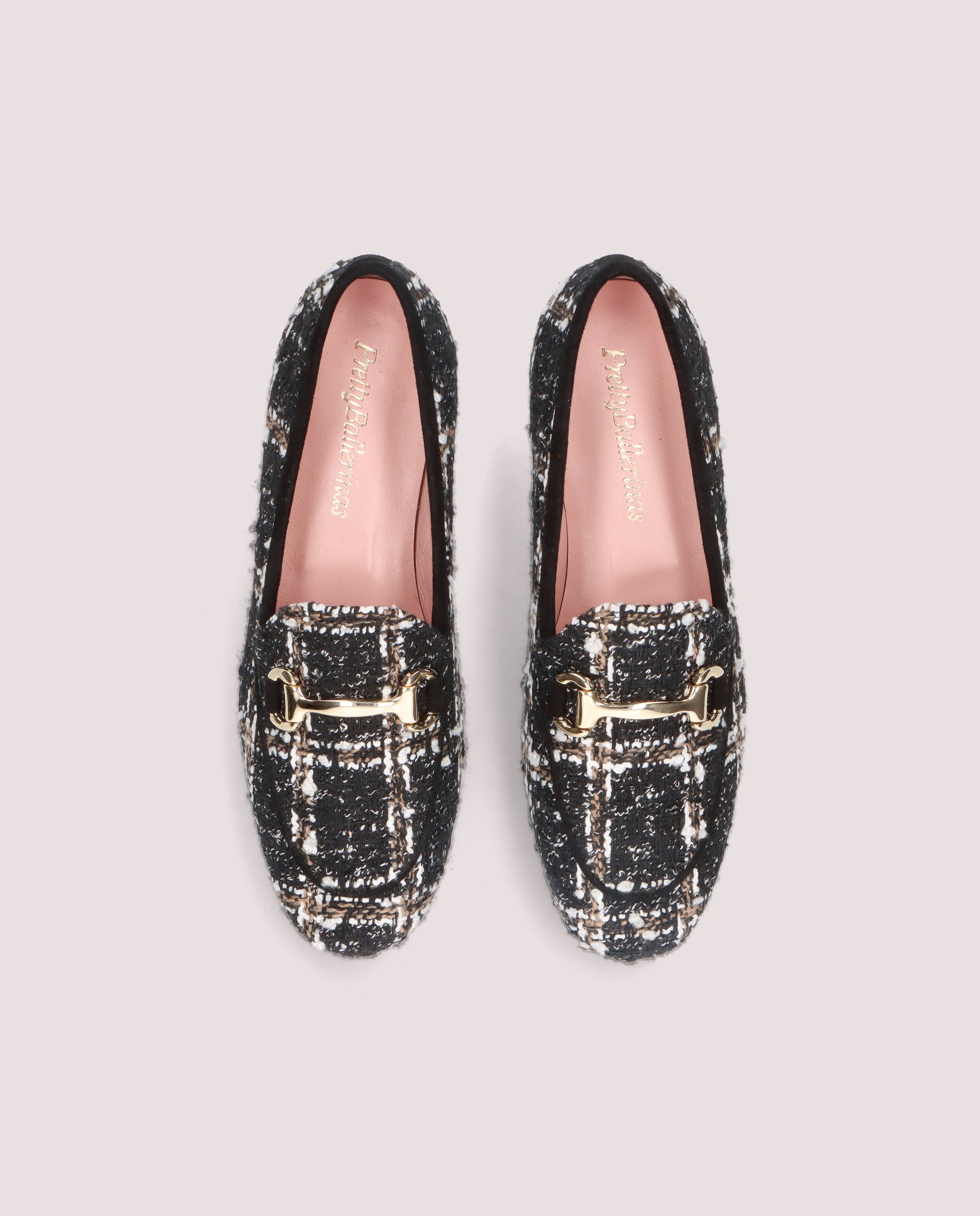 Faye Black Woven Loafers