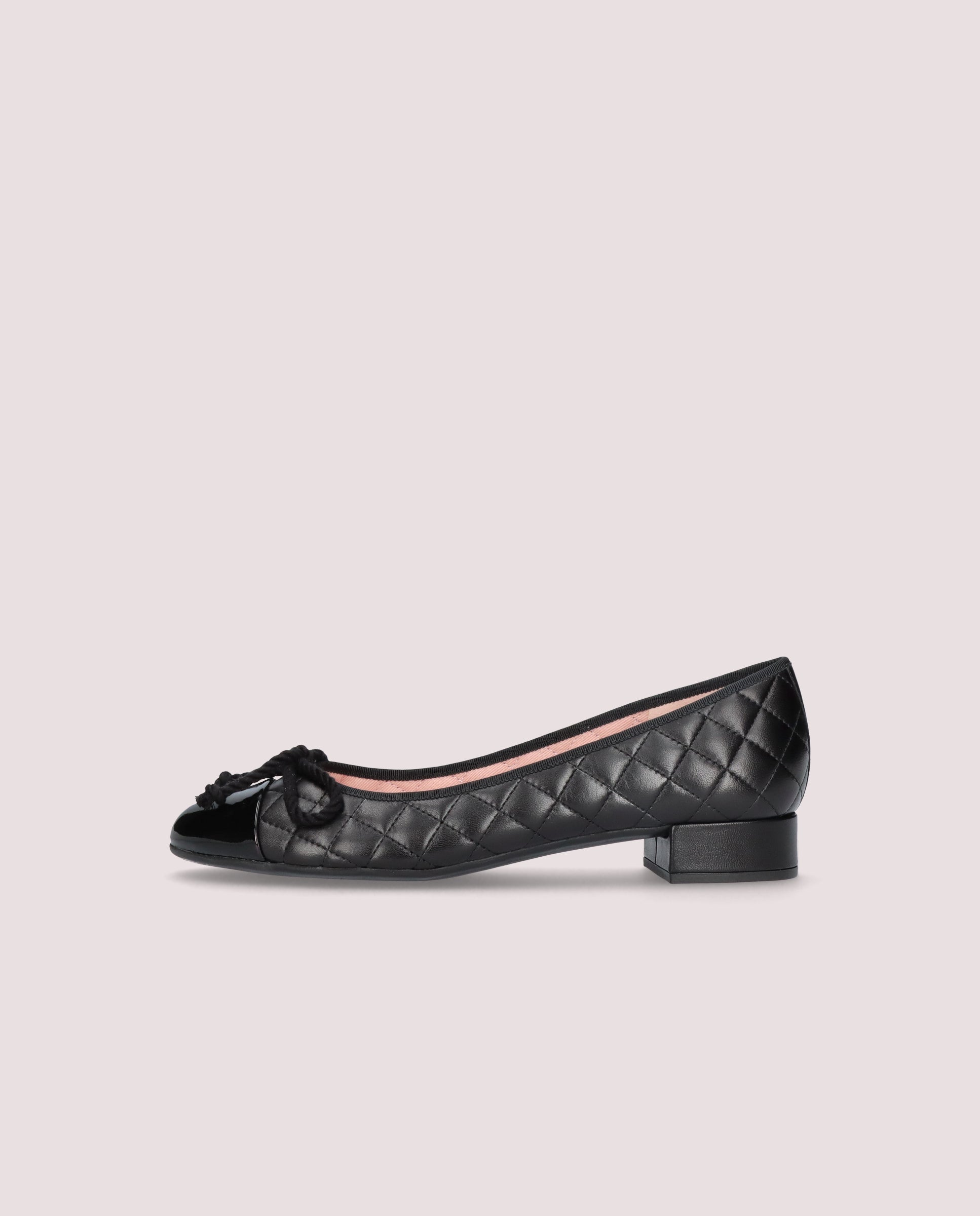 Gretschen Black Leather Ballet Flats