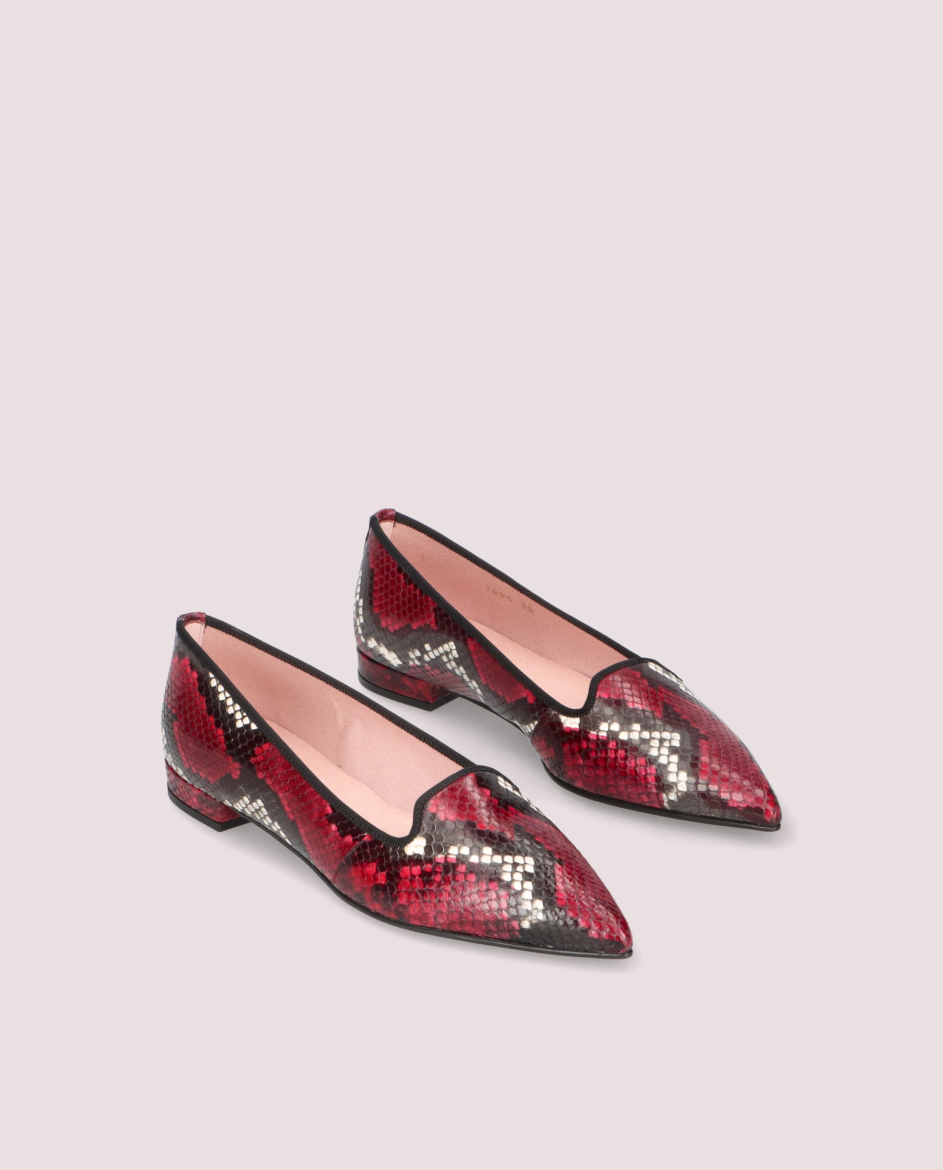 Loafers Clementine Rojos Pieles estampadas