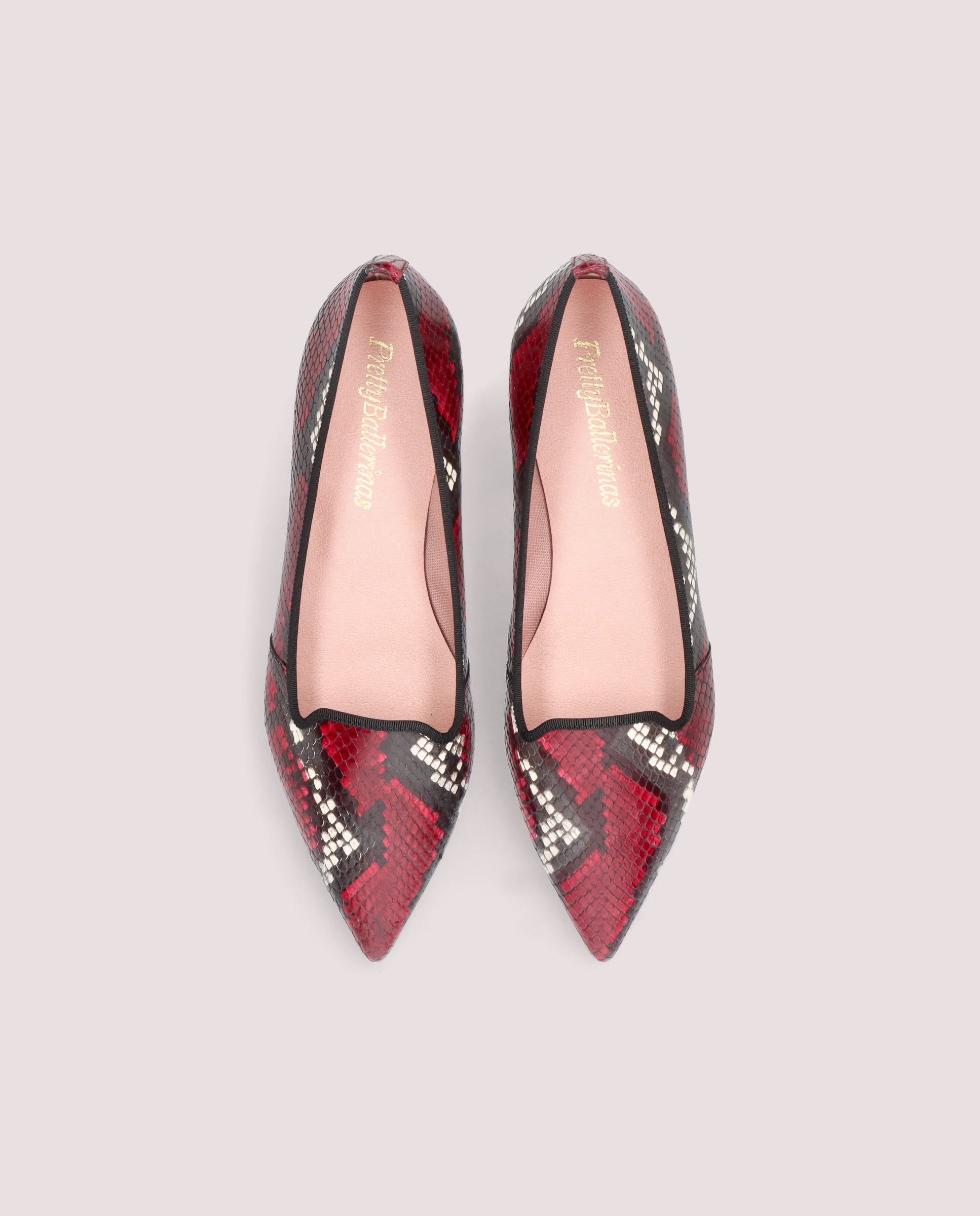 Loafers Clementine Rojos Pieles estampadas