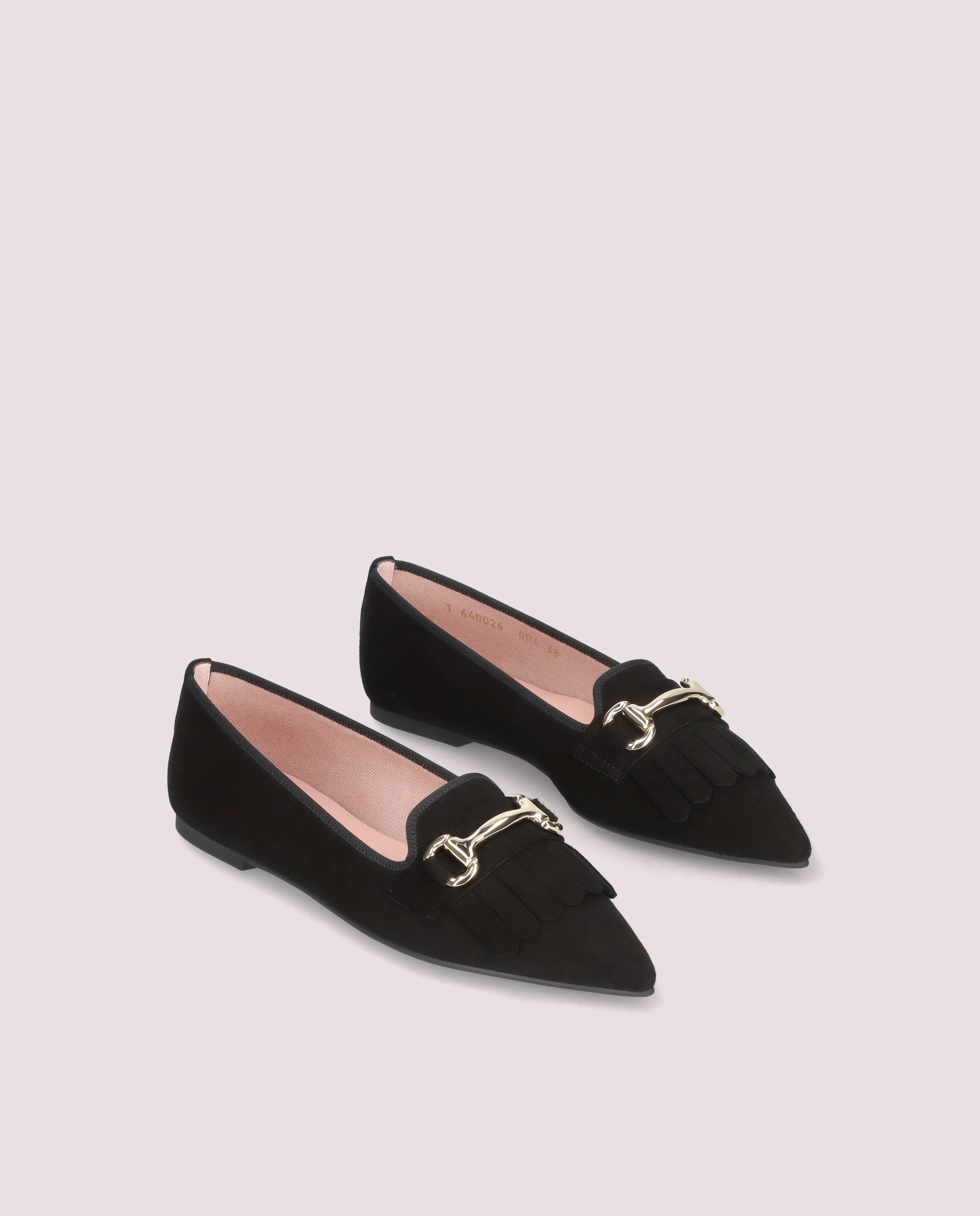 Black Suede Ella Loafers