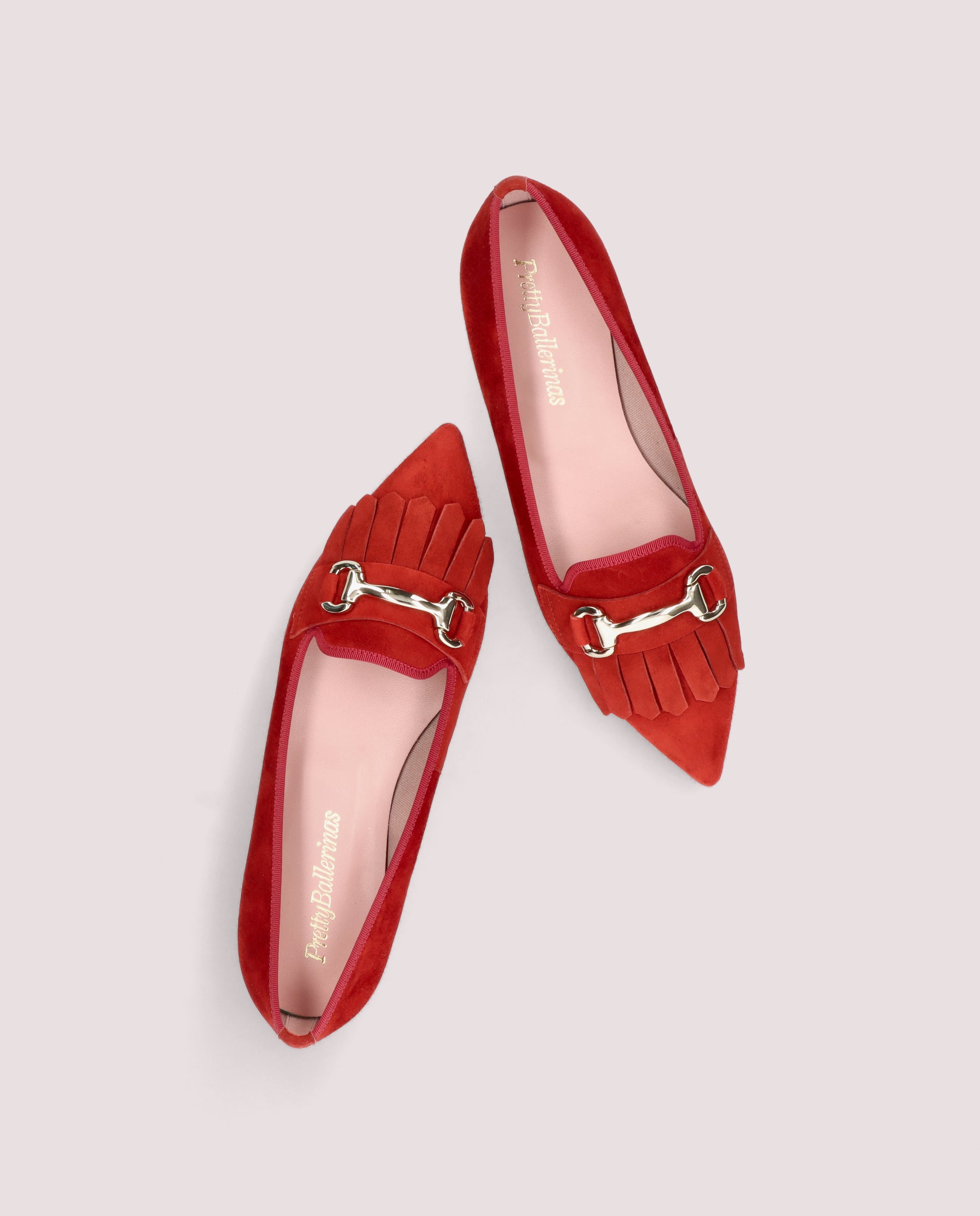 Orange Suede Ella Loafers