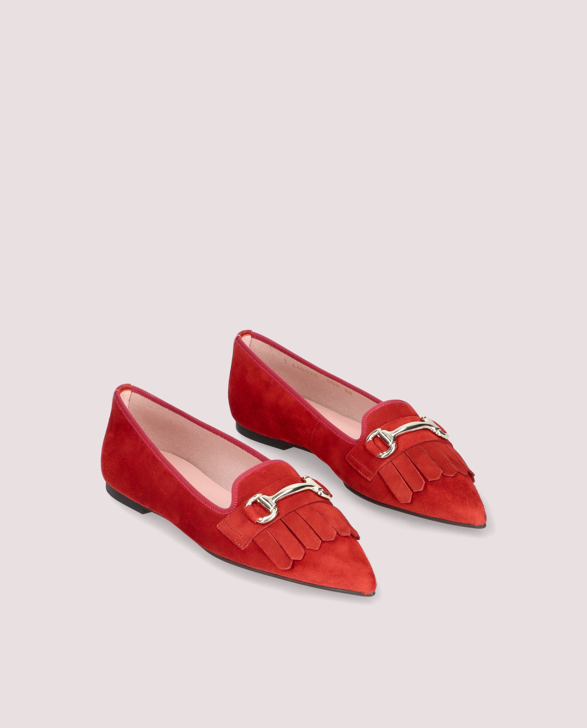 Orange Suede Ella Loafers