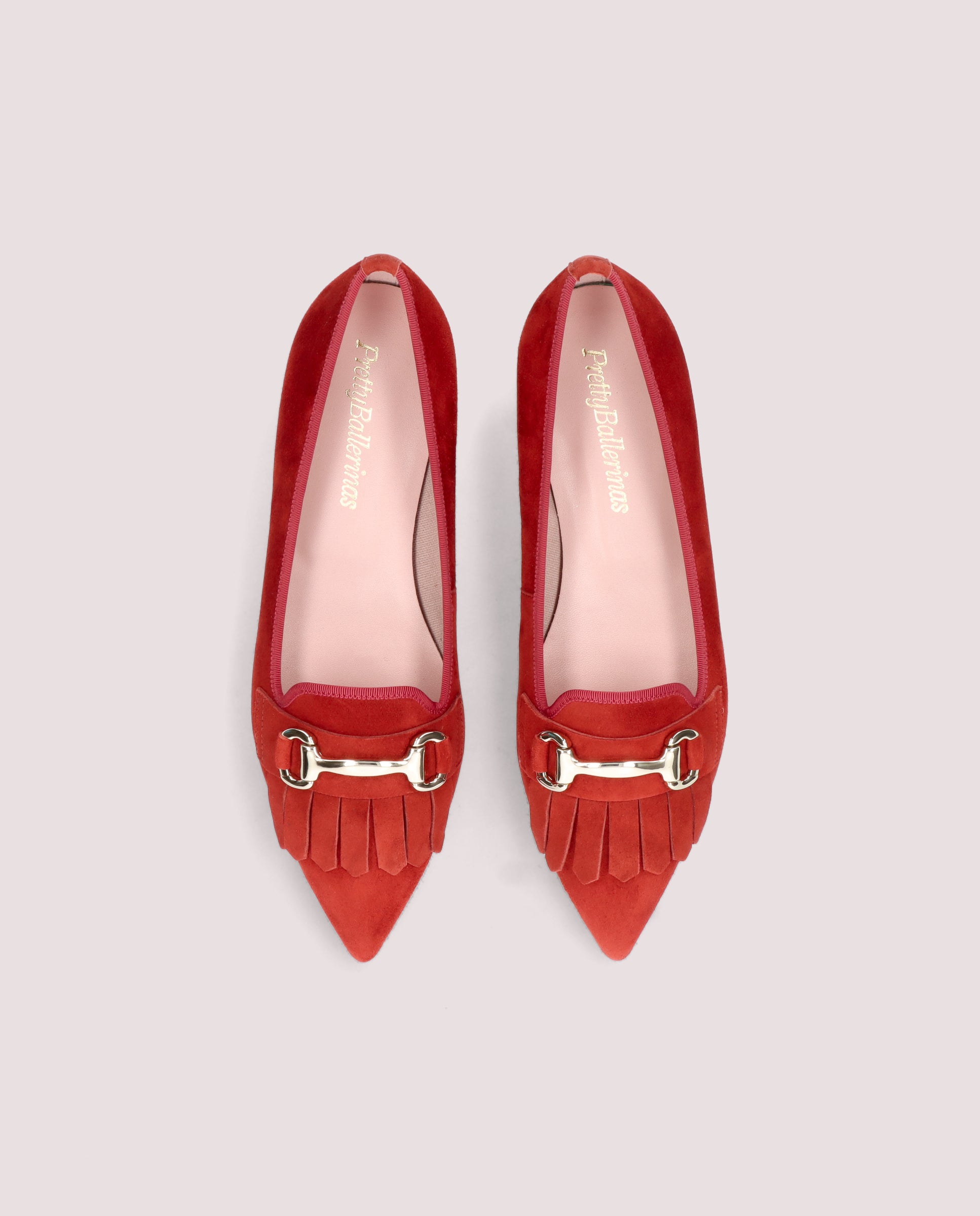 Orange Suede Ella Loafers