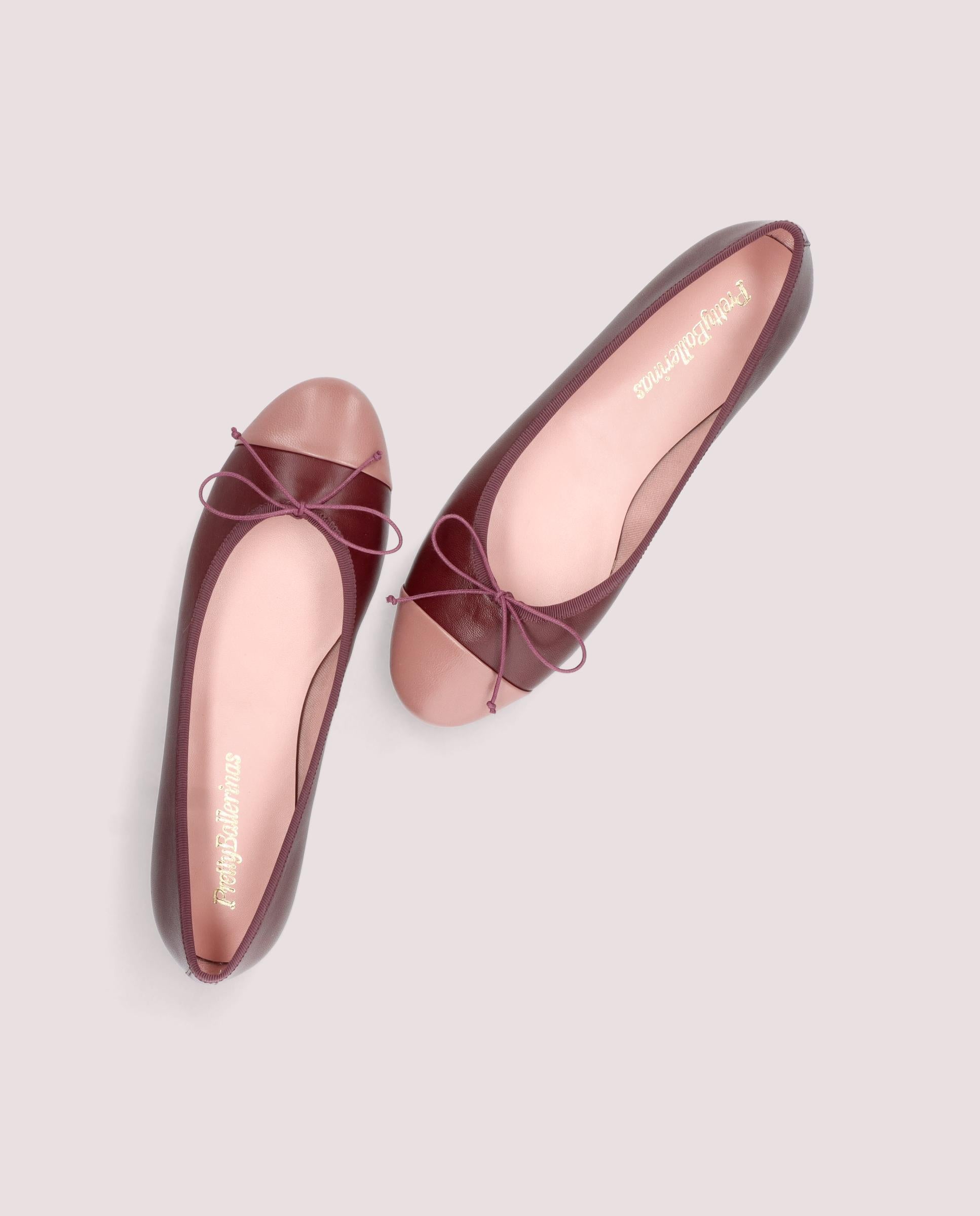 Nicole Pink Leather Ballet Flats
