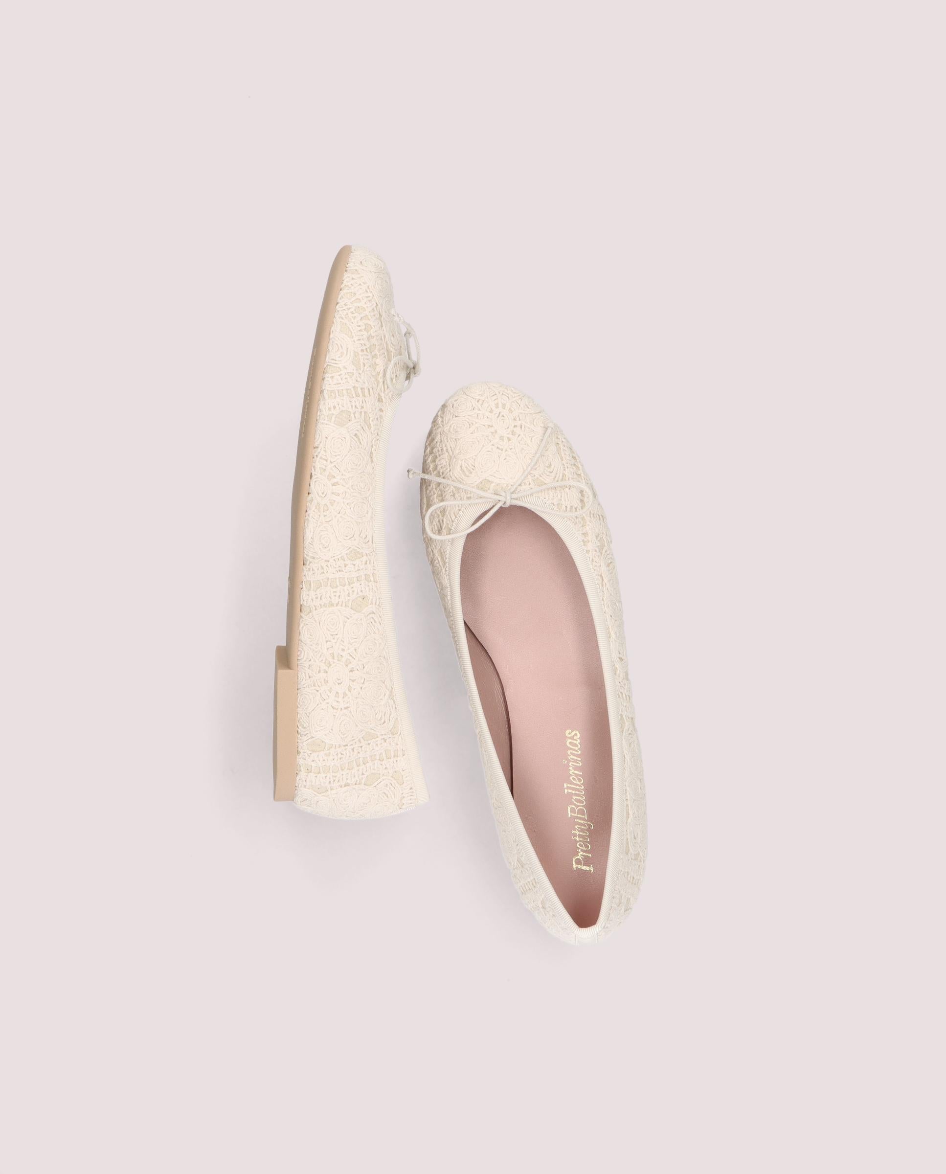 Nicole Beige Knitted Ballet Flats