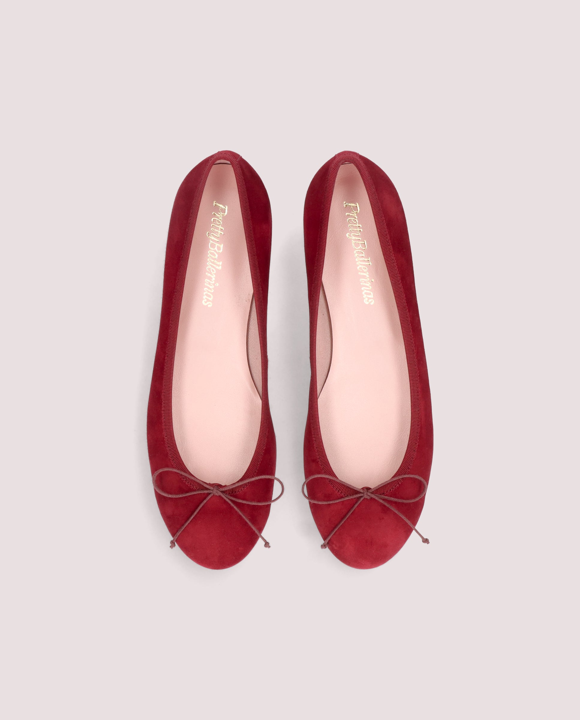 Nicole Red Suede Ballet Flats