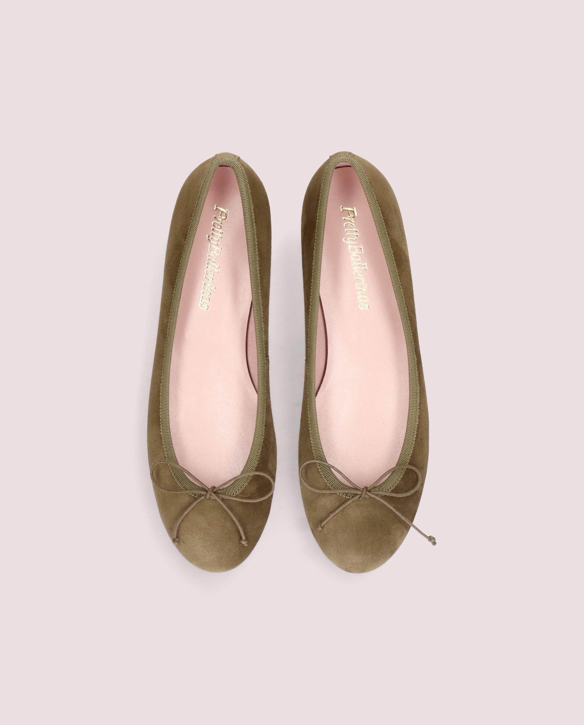 Nicole Green Suede Ballet Flats