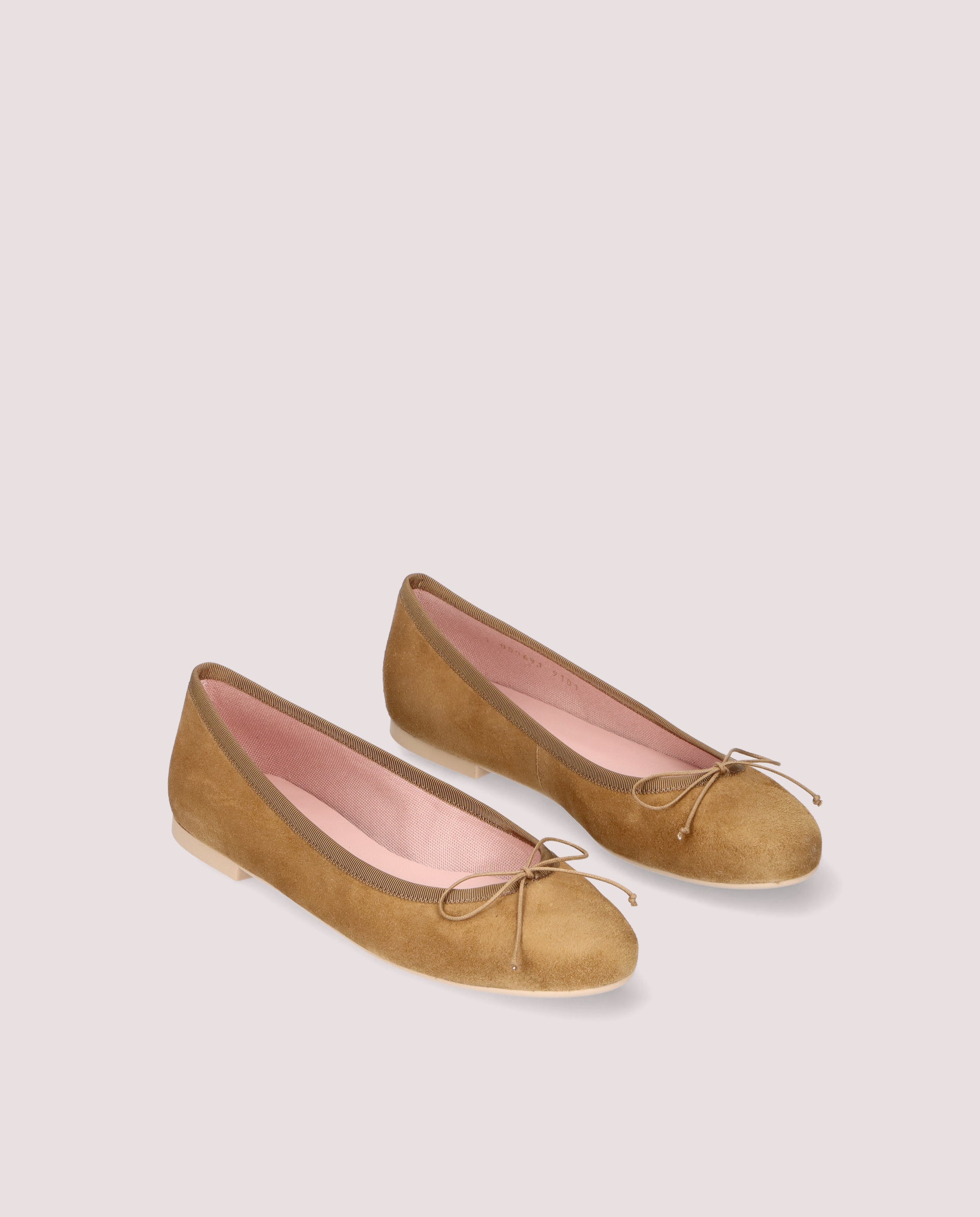 Nicole Brown Suede Ballerinas