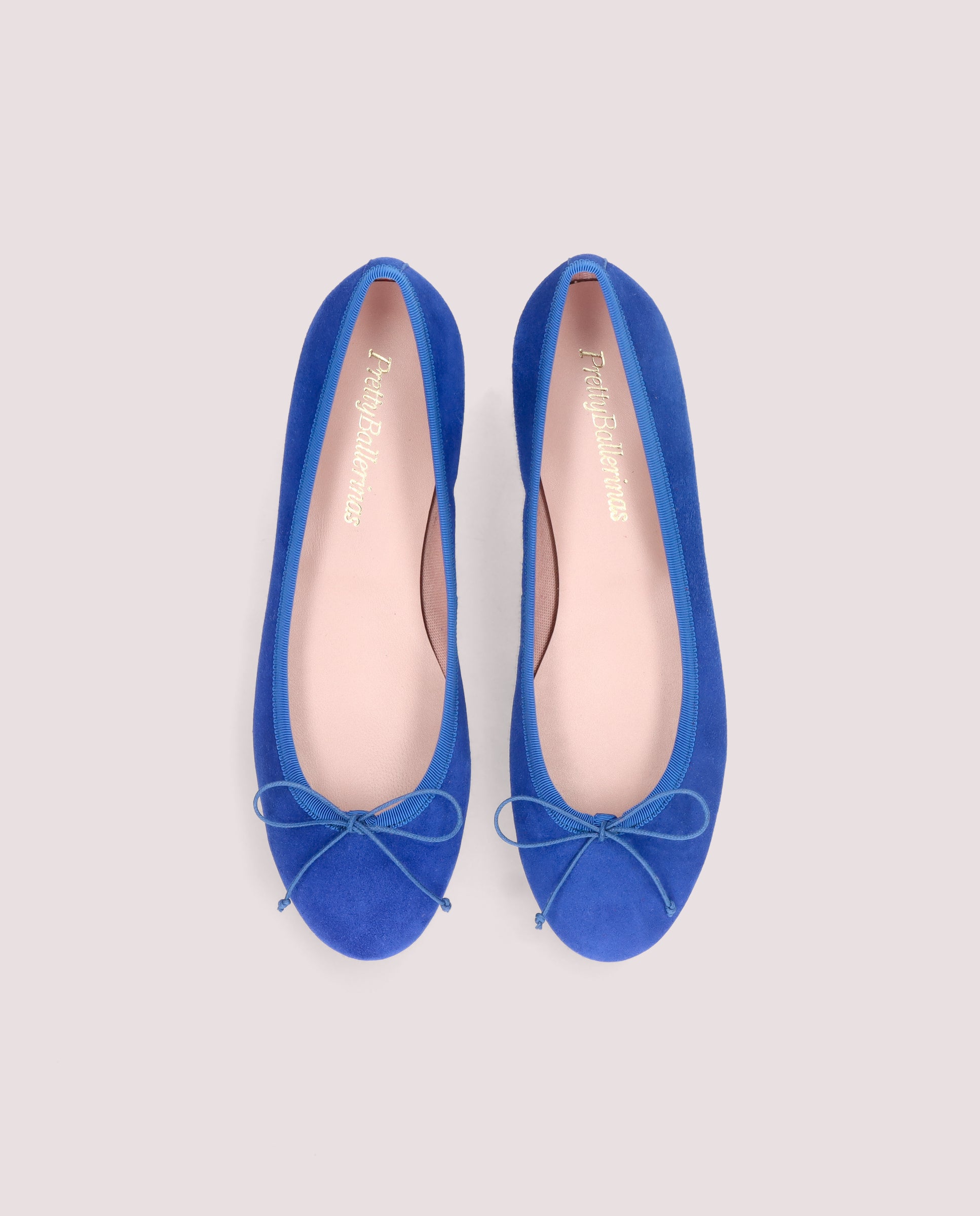 Nicole Blue Suede Ballerinas