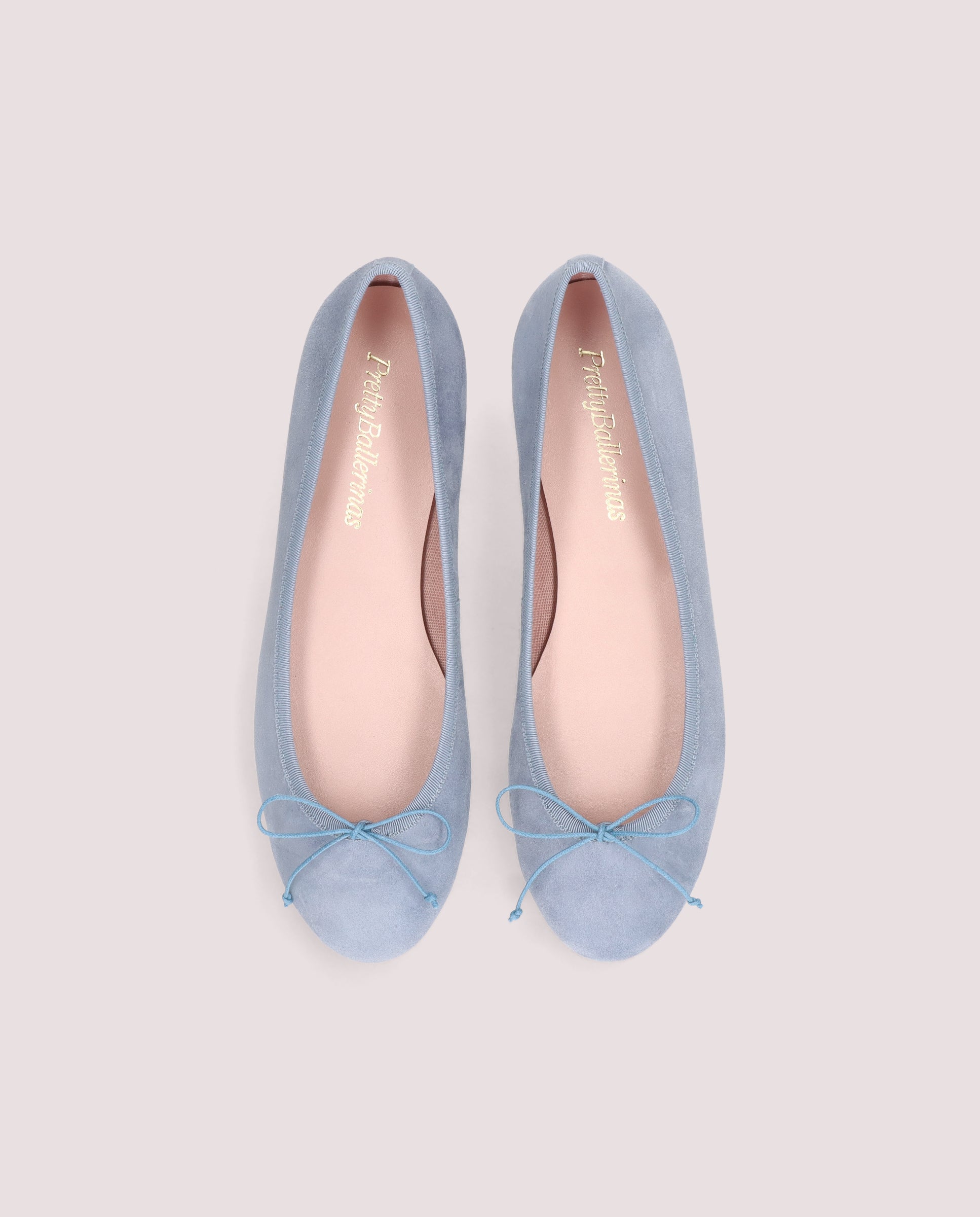 Nicole Blue Suede Ballerinas